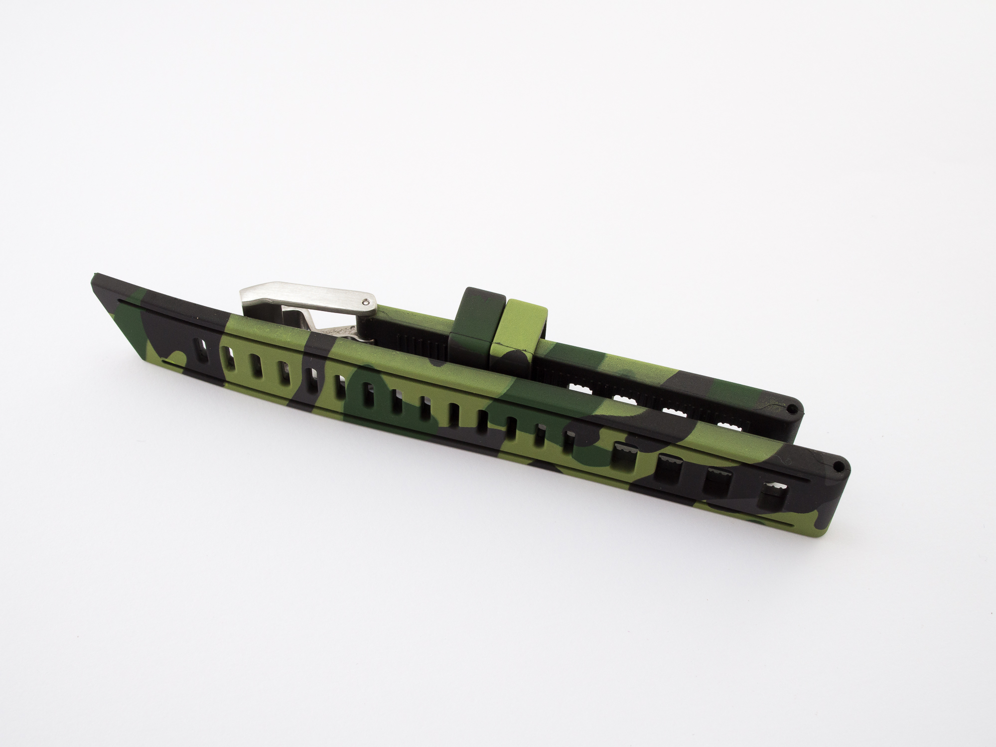 Borealis Vulcanized Rubber Strap 22mm Jungle Camo Strap - Best Offer in Market for Diver Watches