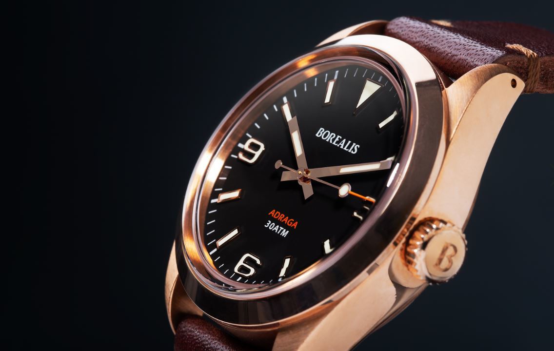 Borealis Adraga Bronze CuSn8 NH38 movement Type B C3X1 Lume