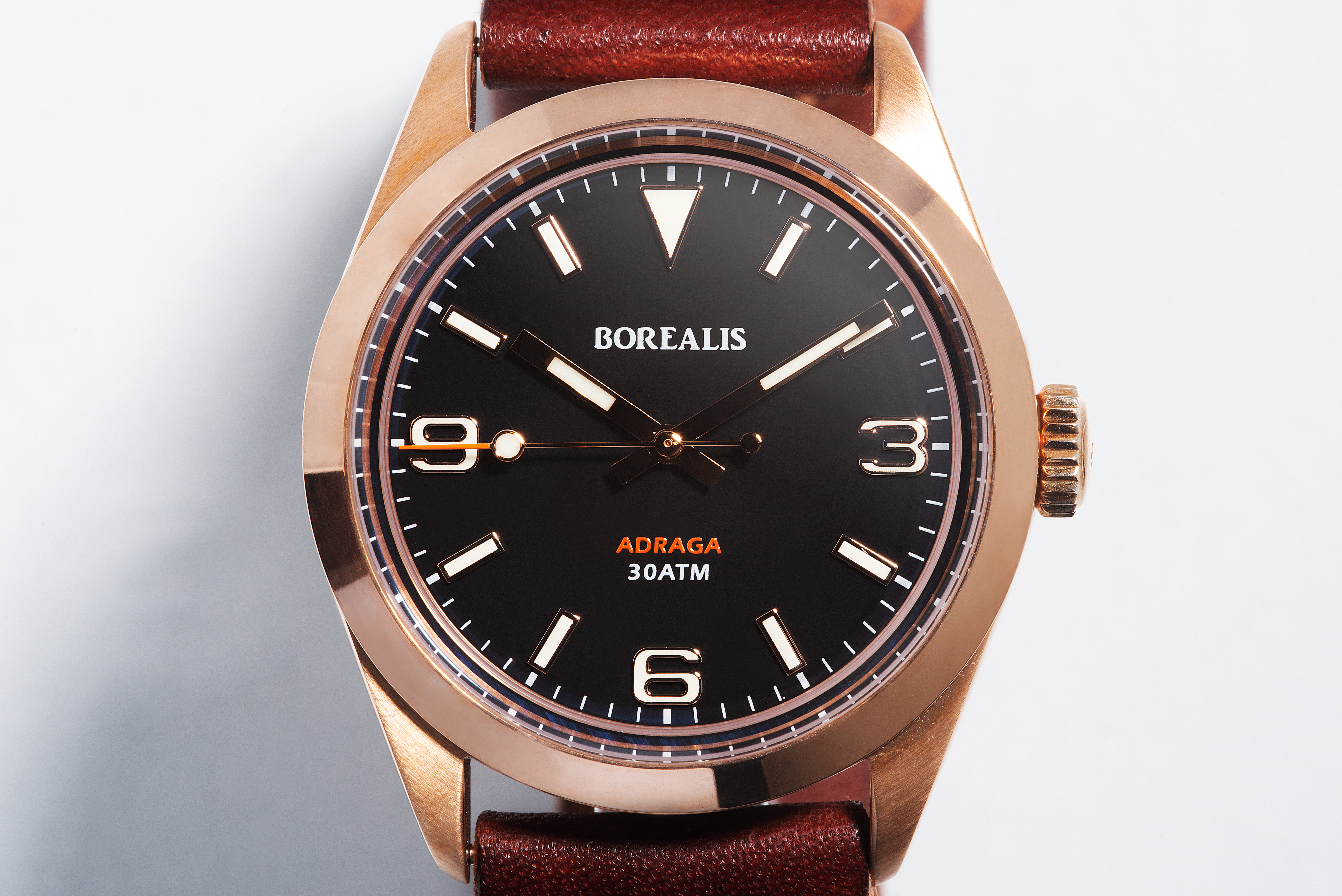 Borealis Adraga Bronze CuSn8 NH38 movement Type B C3X1 Lume