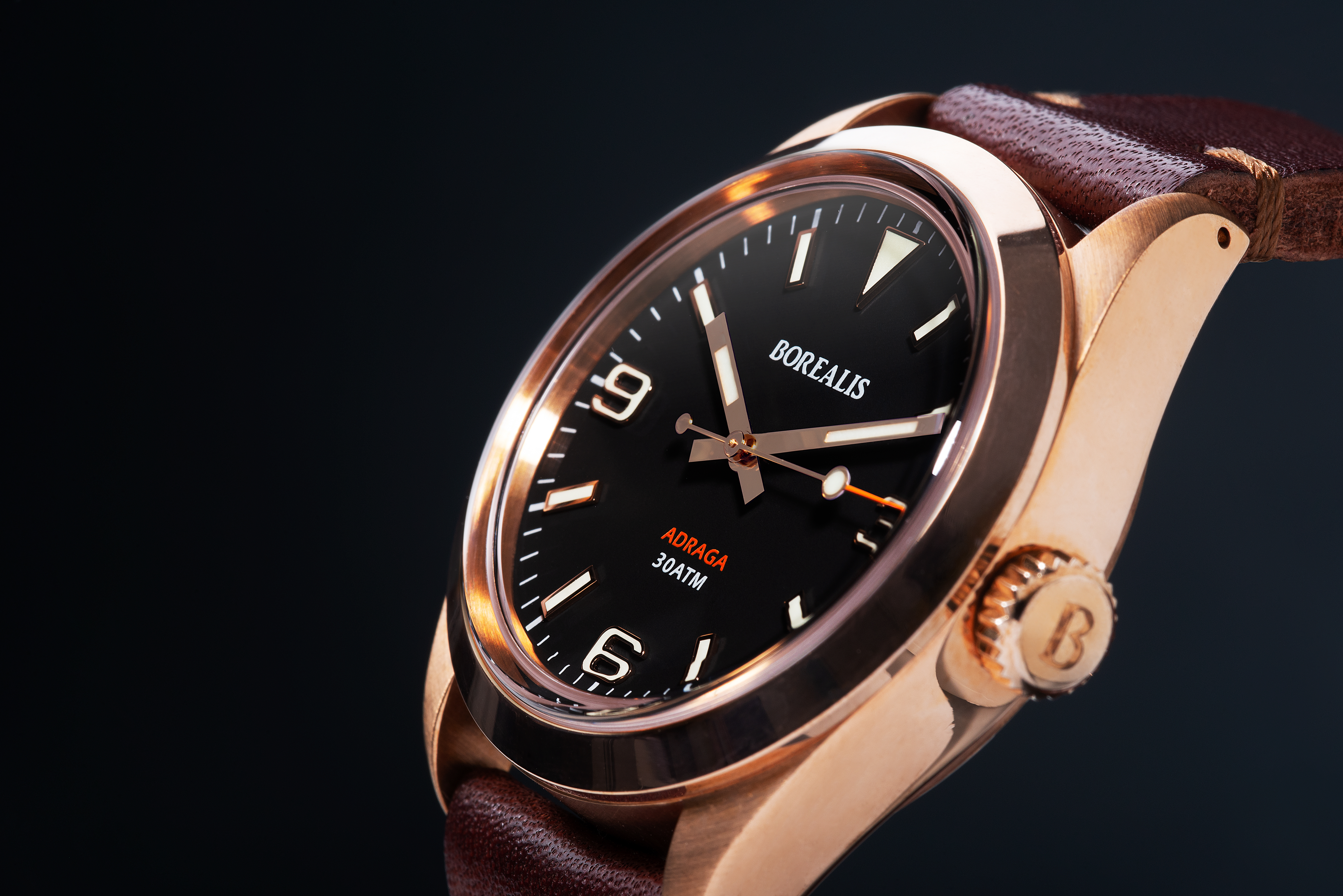 Borealis Adraga Bronze CuSn8 NH38 movement Type B C3X1 Lume