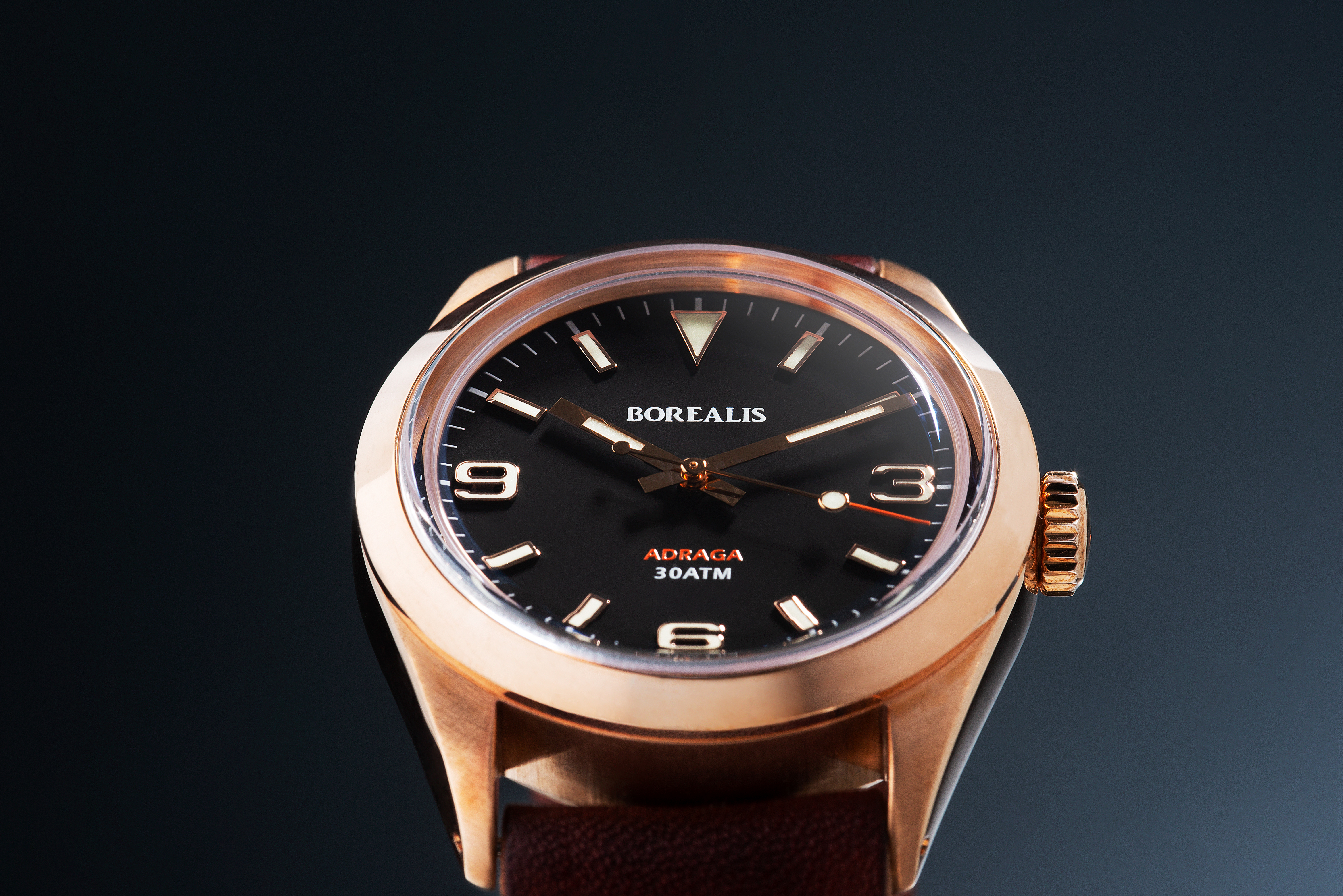 Borealis Adraga Bronze CuSn8 NH38 movement Type B C3X1 Lume