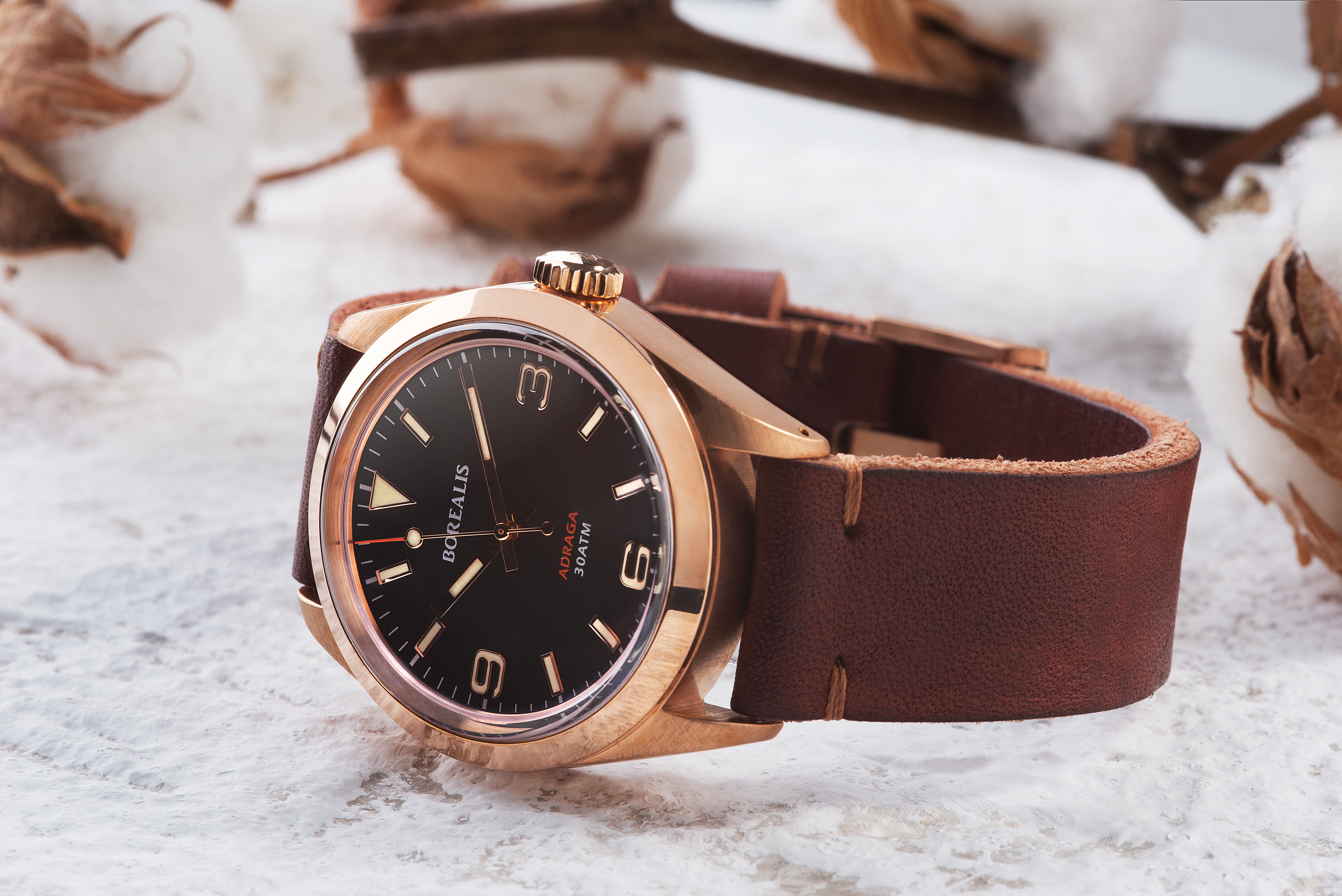 Borealis Adraga Bronze CuSn8 NH38 movement Type B C3X1 Lume