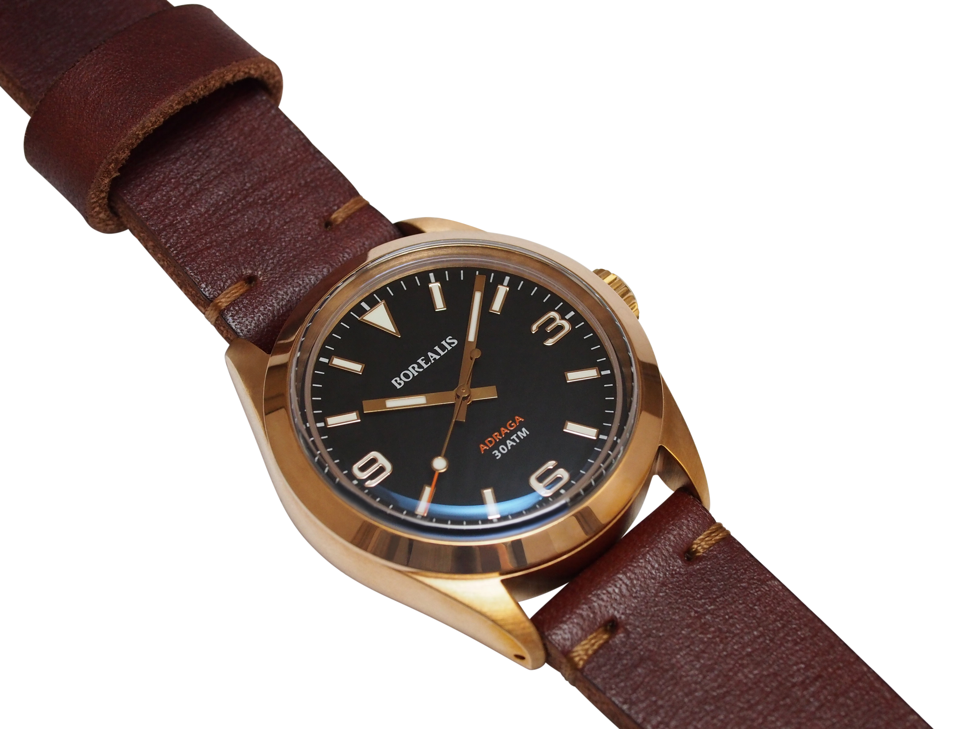 Borealis Adraga Bronze CuSn8 NH38 movement Type A White Lume