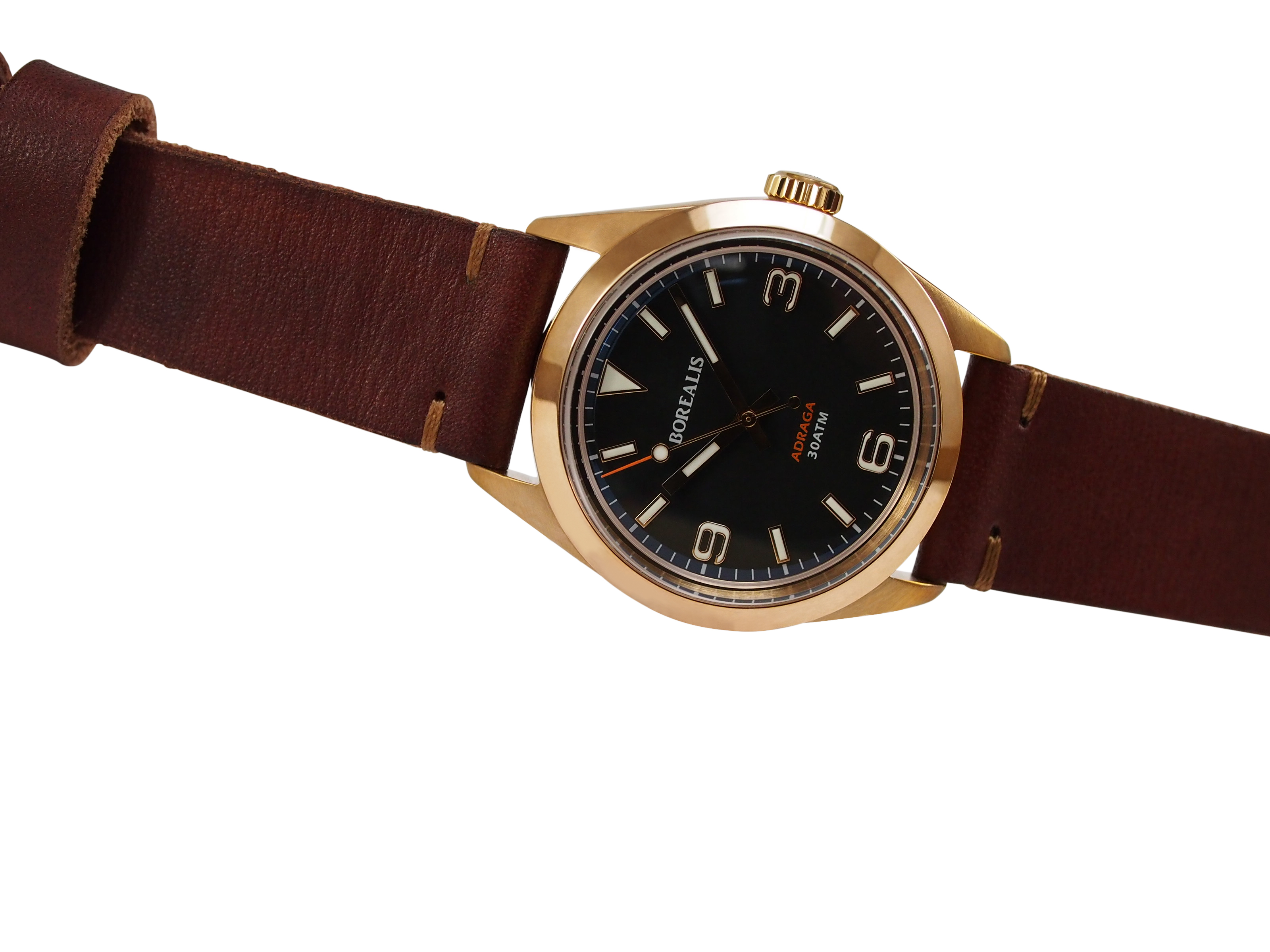 Borealis Adraga Bronze CuSn8 NH38 movement Type A White Lume