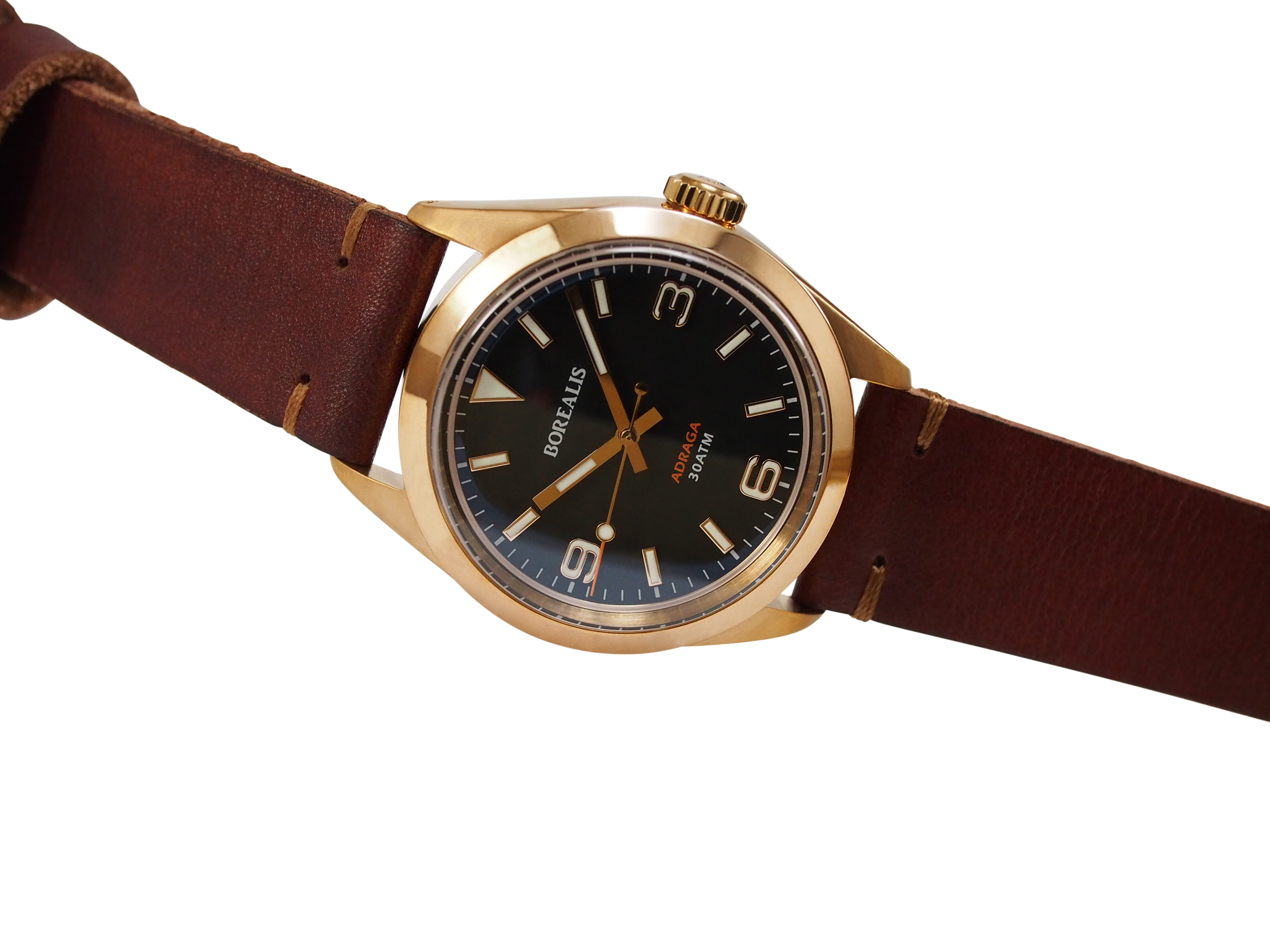 Borealis Adraga Bronze CuSn8 NH38 movement Type A White Lume