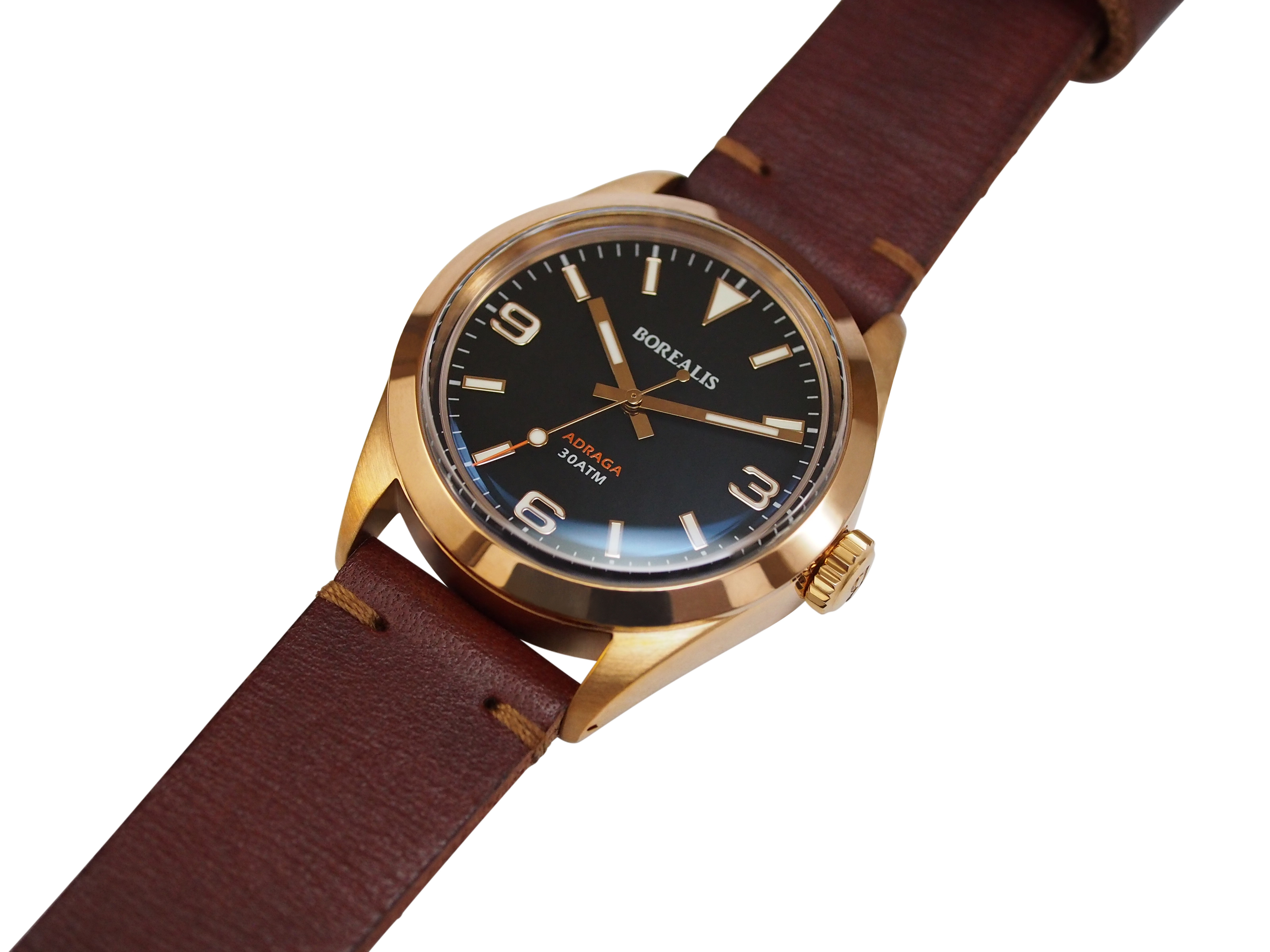 Borealis Adraga Bronze CuSn8 NH38 movement Type A White Lume
