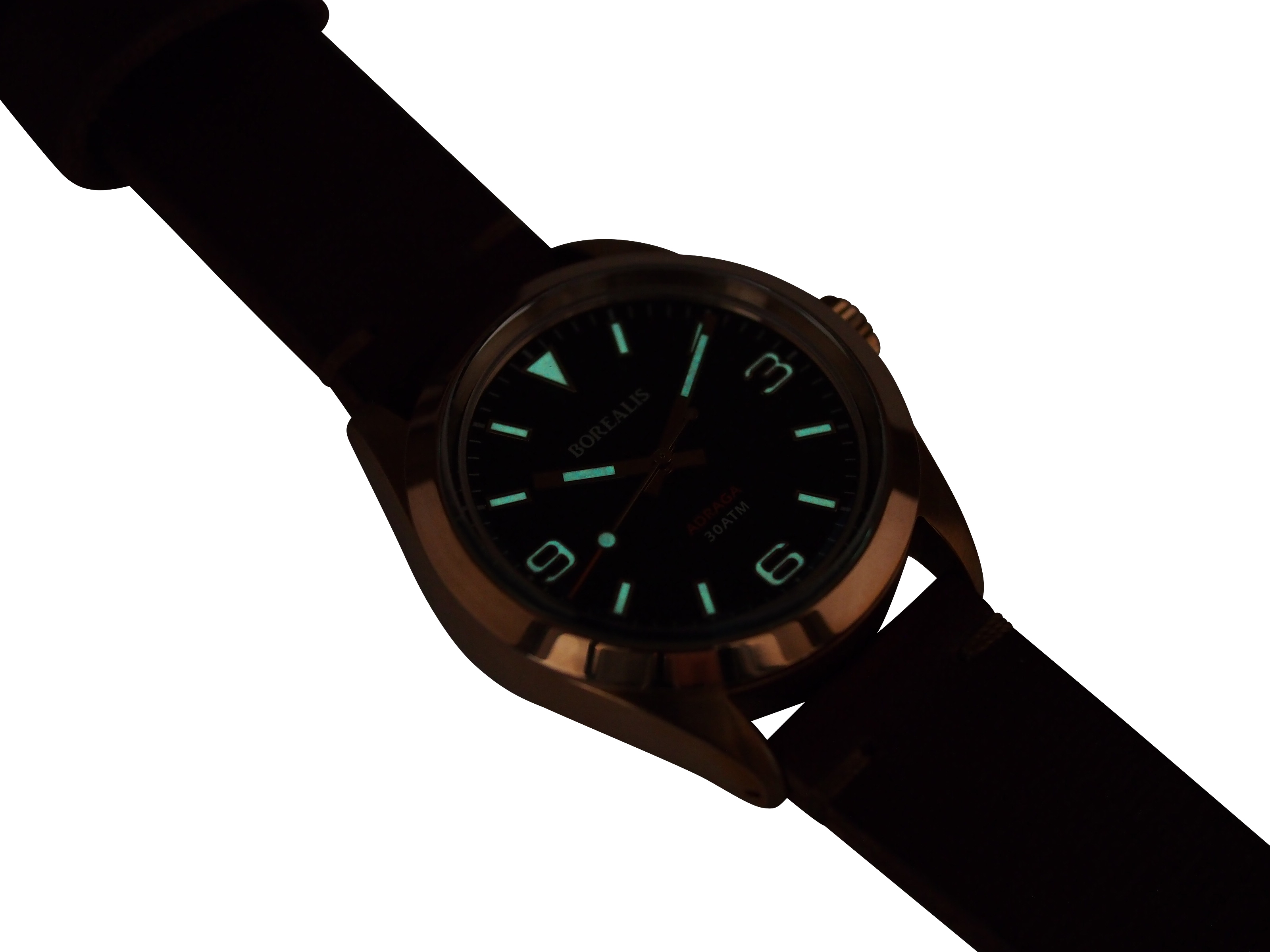 Borealis Adraga Bronze CuSn8 NH38 movement Type A White Lume