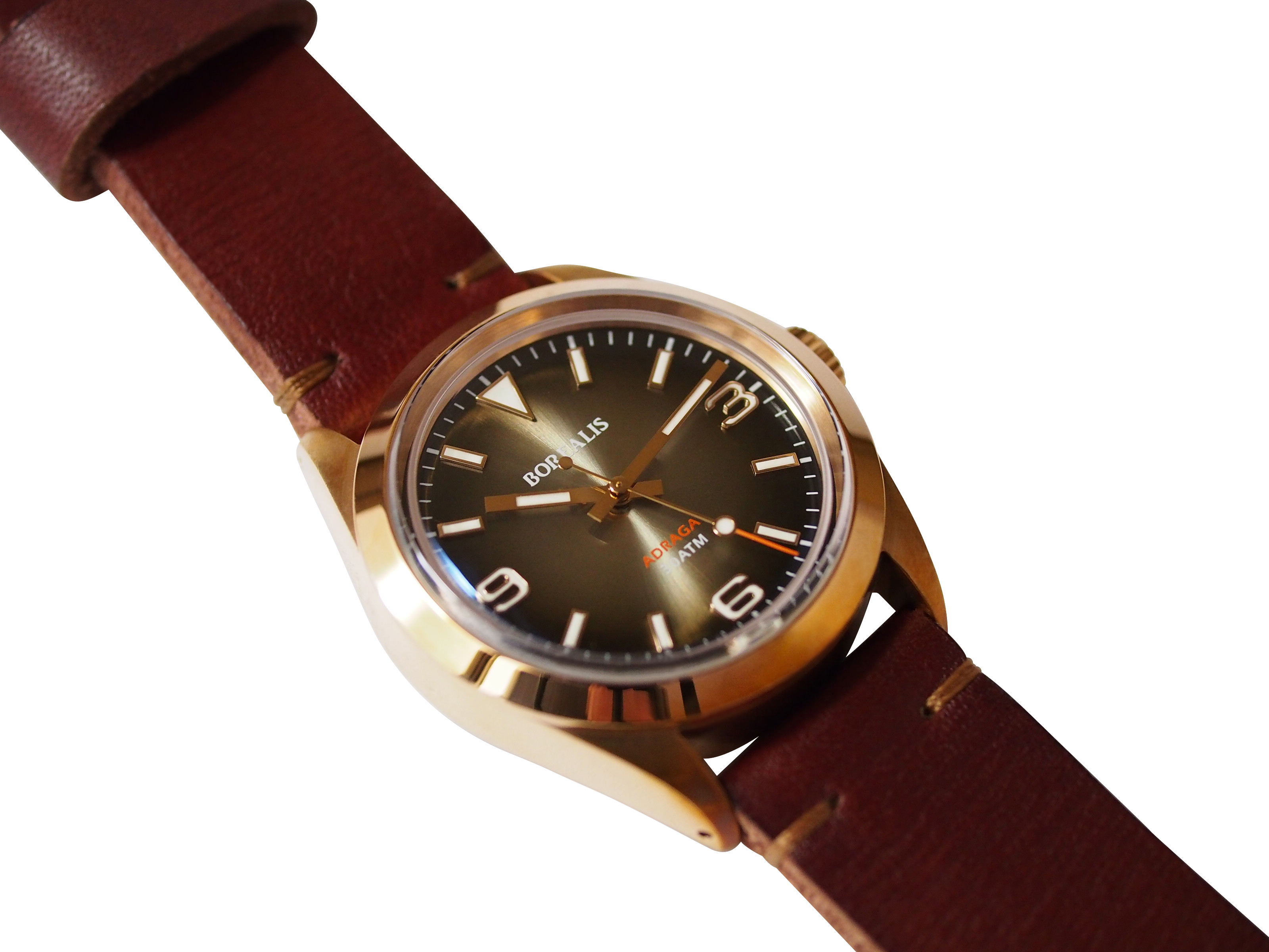 Borealis Adraga Bronze CuSn8 NH38 movement Type C White Lume