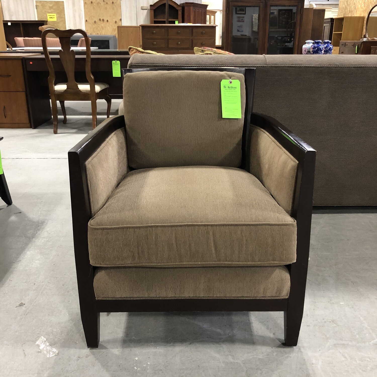 Bernhardt Corduroy Armchair