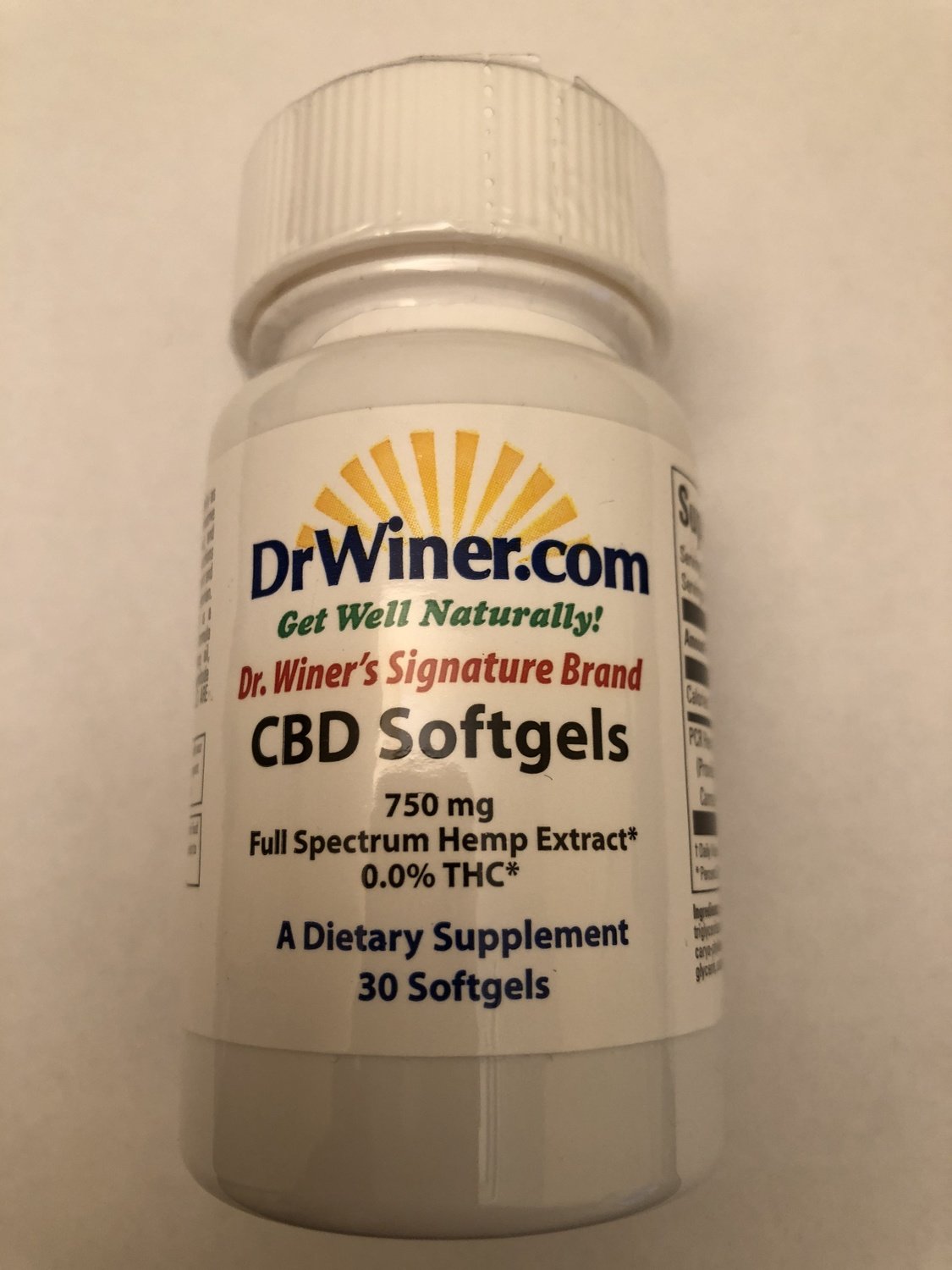 Dr. Winer's Signature Brand Full Spectrum CBD Softgels Dr. Winer's Signature Brand Full Spectrum CBD Softgels