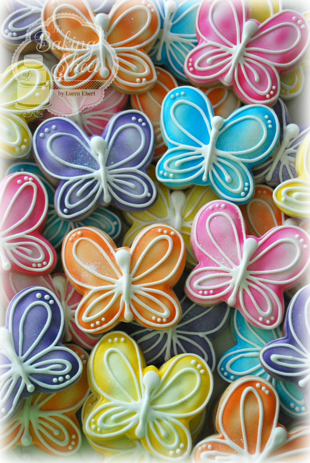 Airbrushed Butterfly Cookies Tutorial