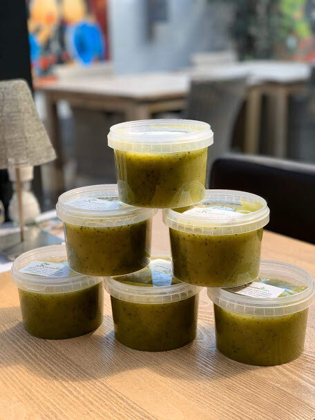Courgette soep 2 pers 500ml vegetarisch/lactose vrij Courgette soep 2 pers 500ml vegetarisch/lactose vrij