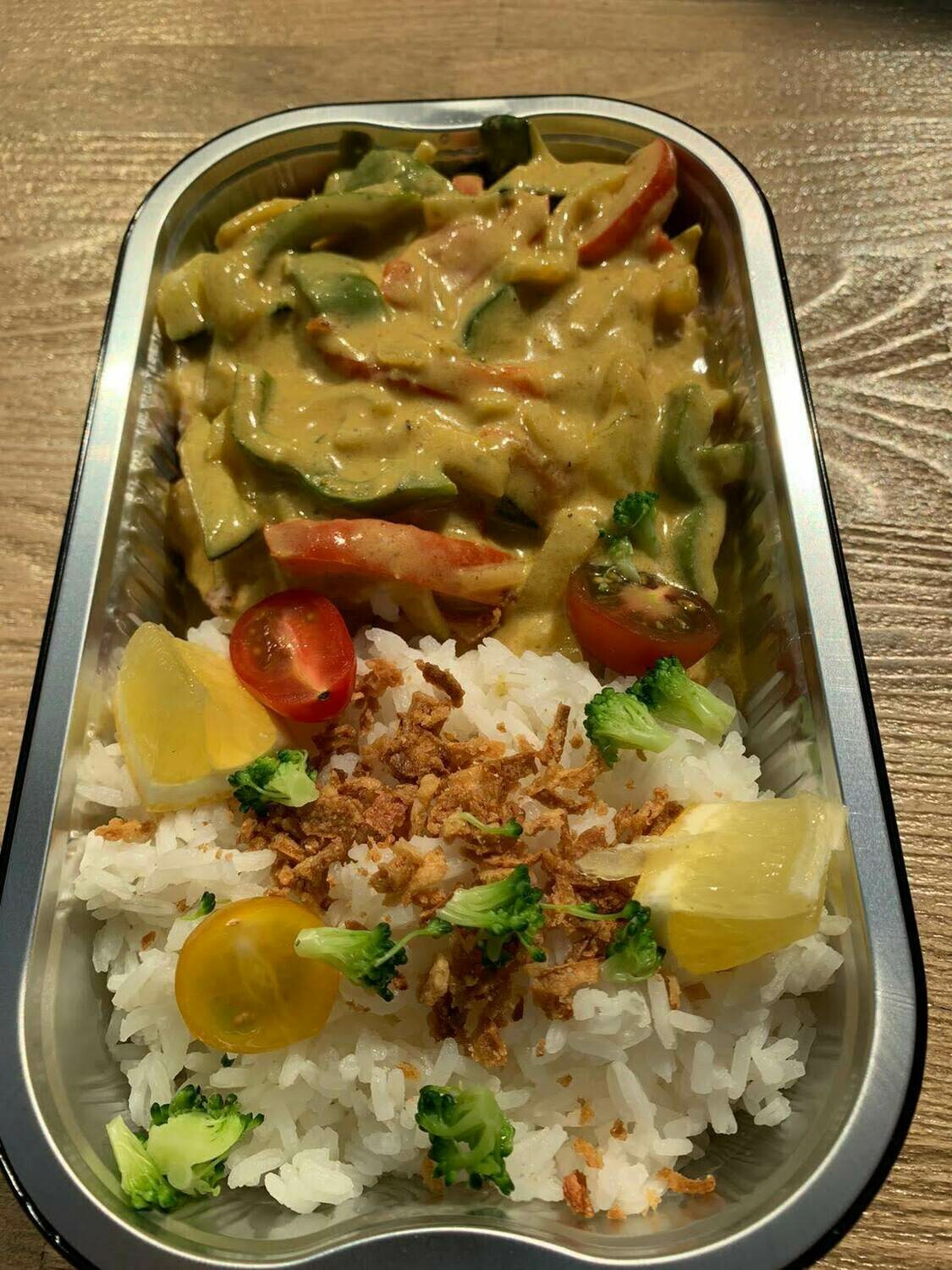 Viscurry met rijst 500 gram Viscurry met rijst 500 gram