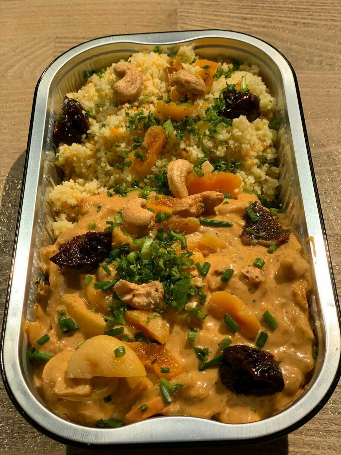 Marokaanse kip met couscous 500 gram Marokaanse kip met couscous 500 gram
