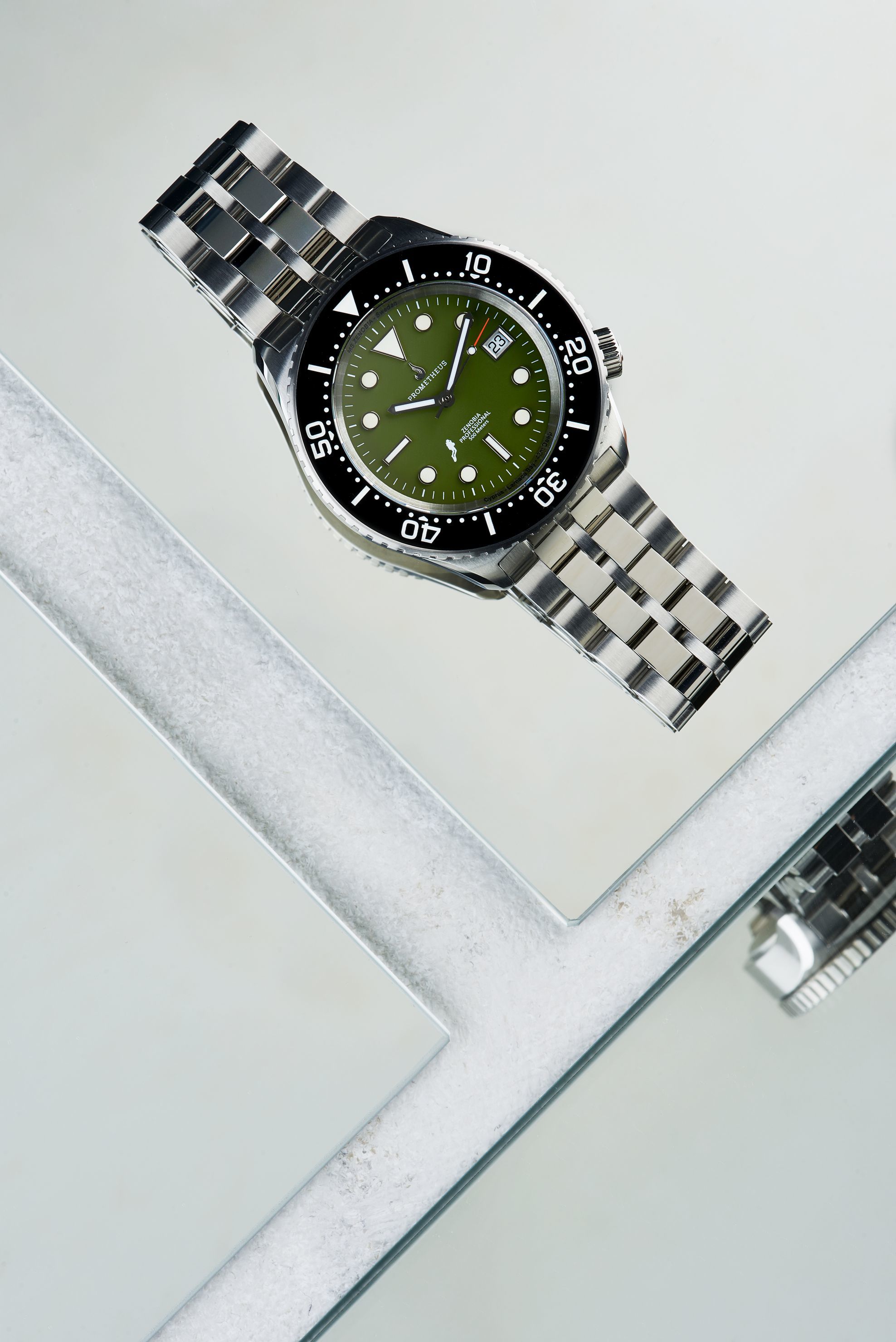 Prometheus Zenobia Green Dial Date Version B