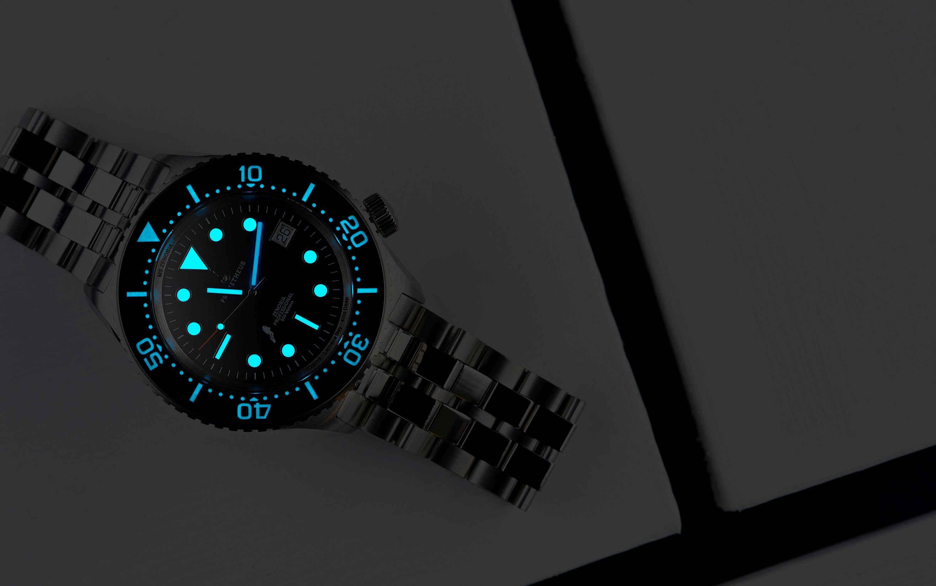 Prometheus Zenobia Blue Dial Date Version E