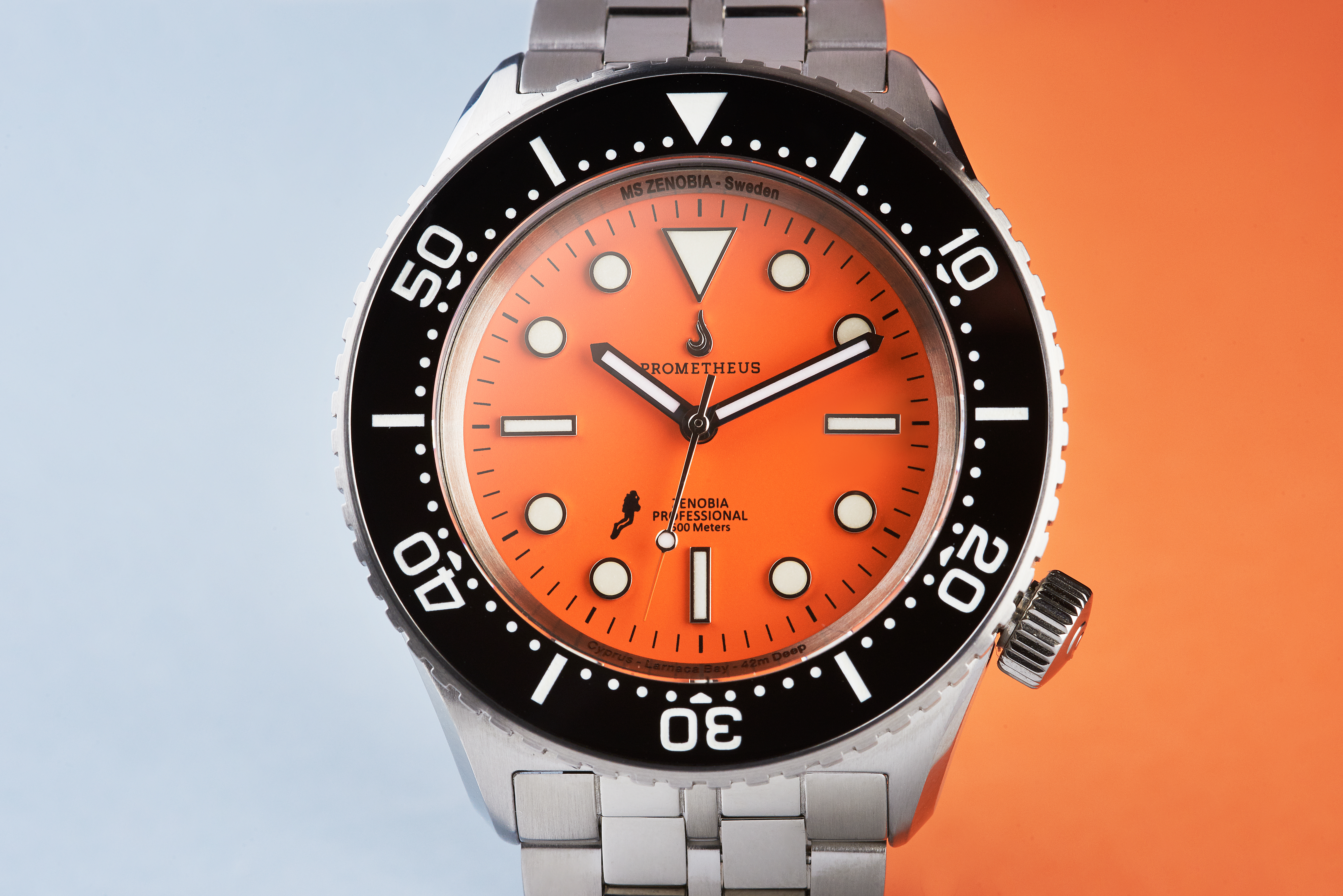 Prometheus Zenobia Orange Dial Version C1 No Date