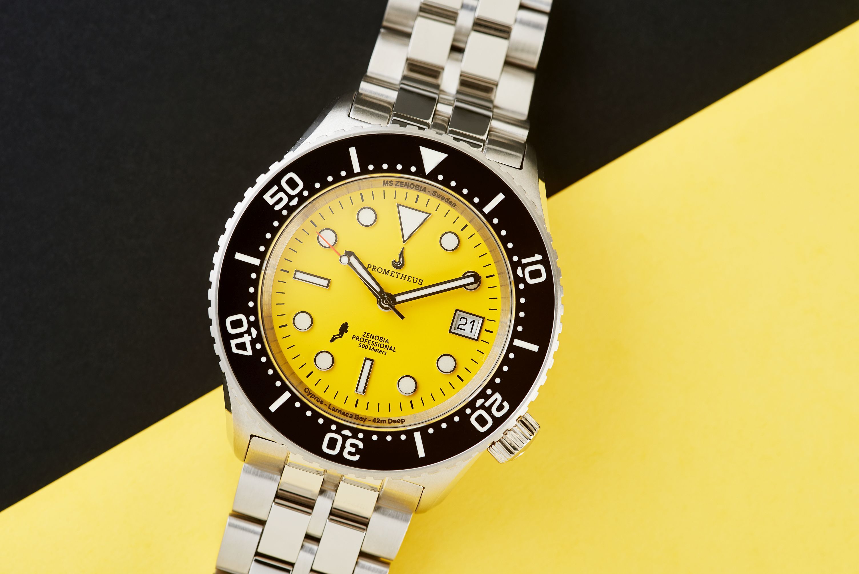 Prometheus Zenobia Yellow Dial Date Version D