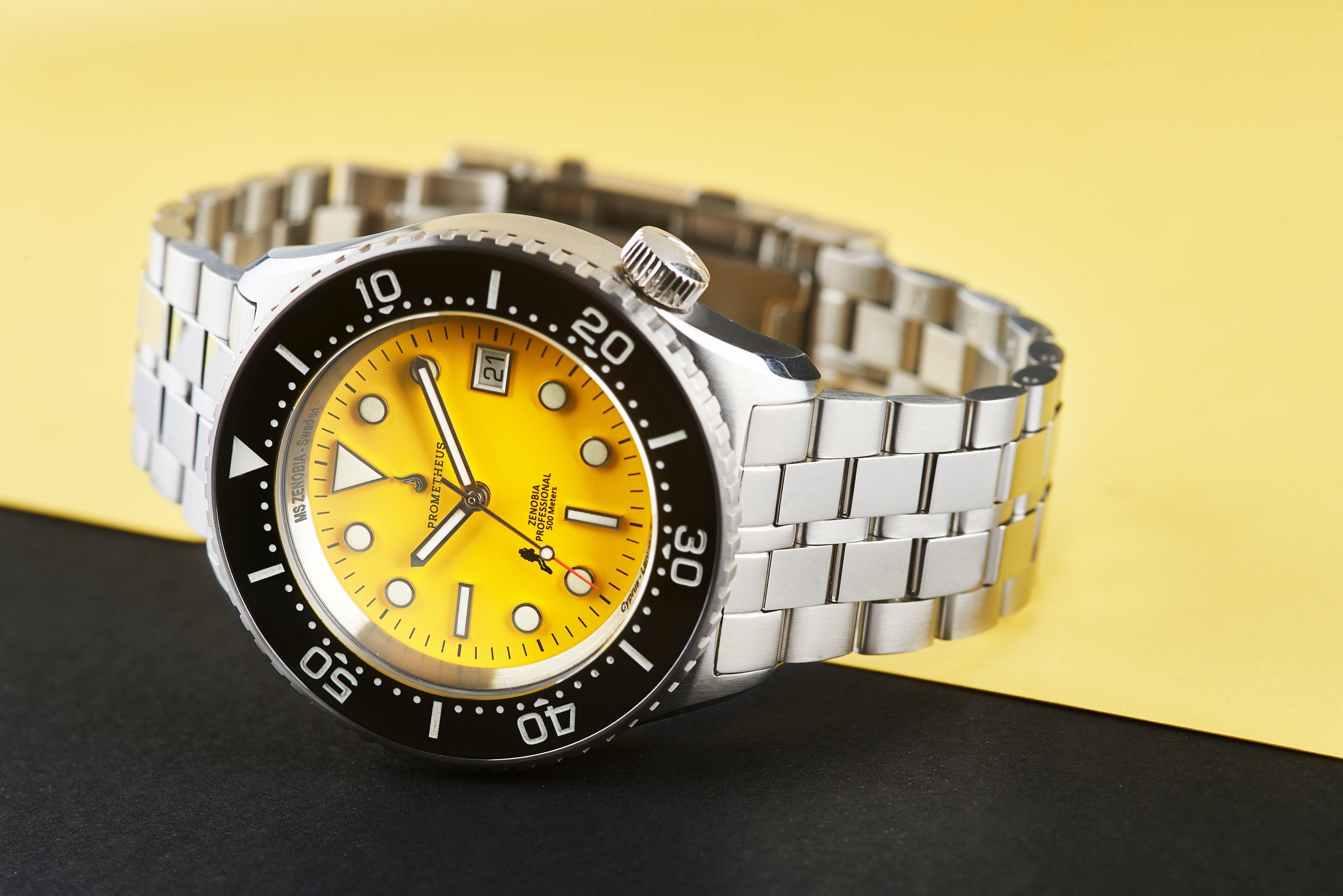 Prometheus Zenobia Yellow Dial Date Version D
