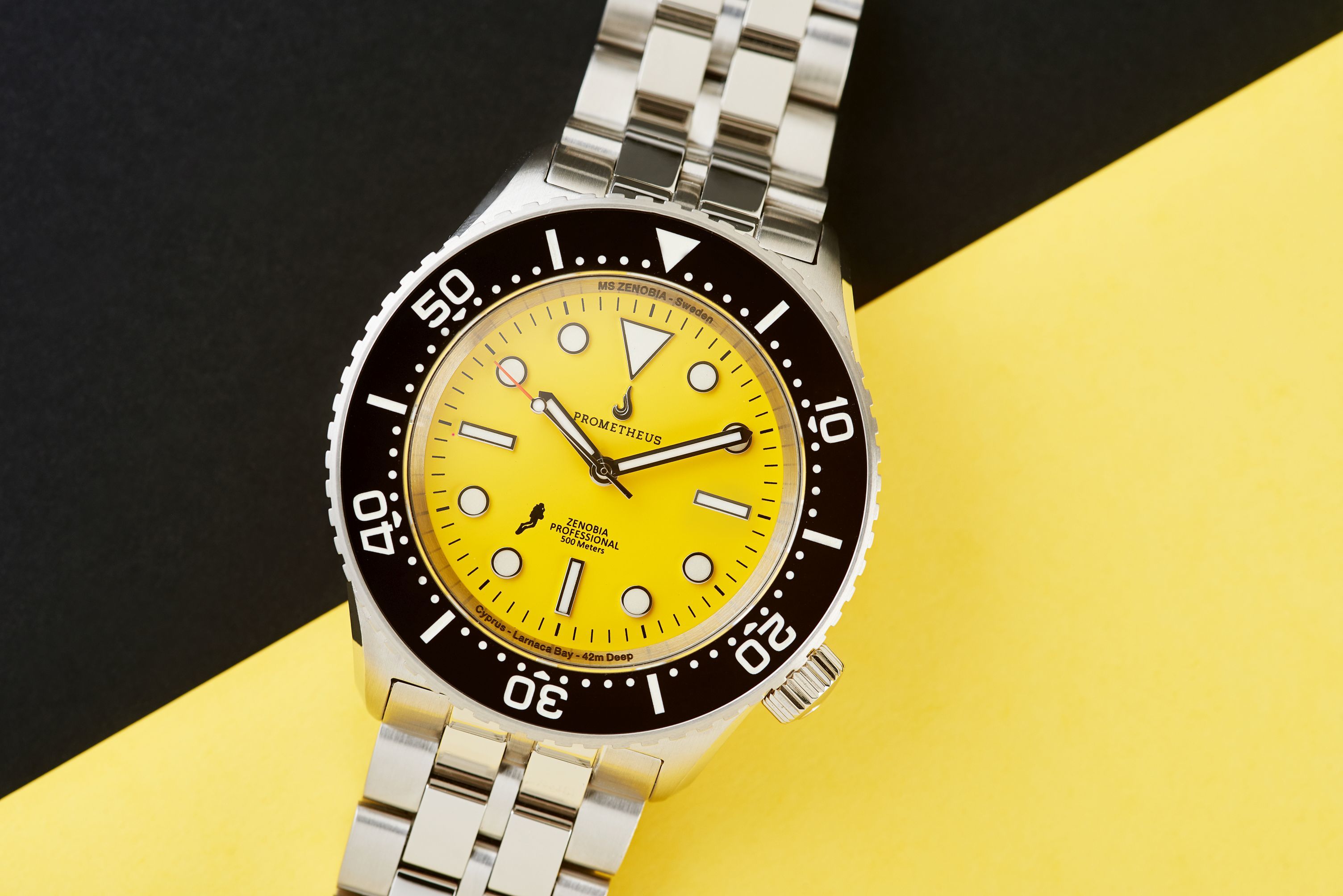 Prometheus Zenobia Yellow Dial Version D1 No Date