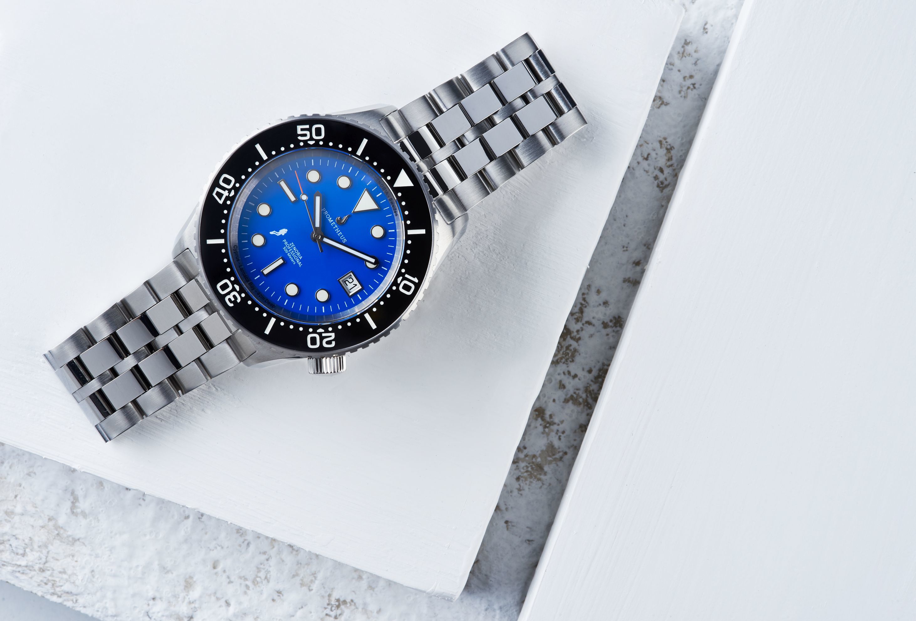 Prometheus Zenobia Blue Dial Date Version E