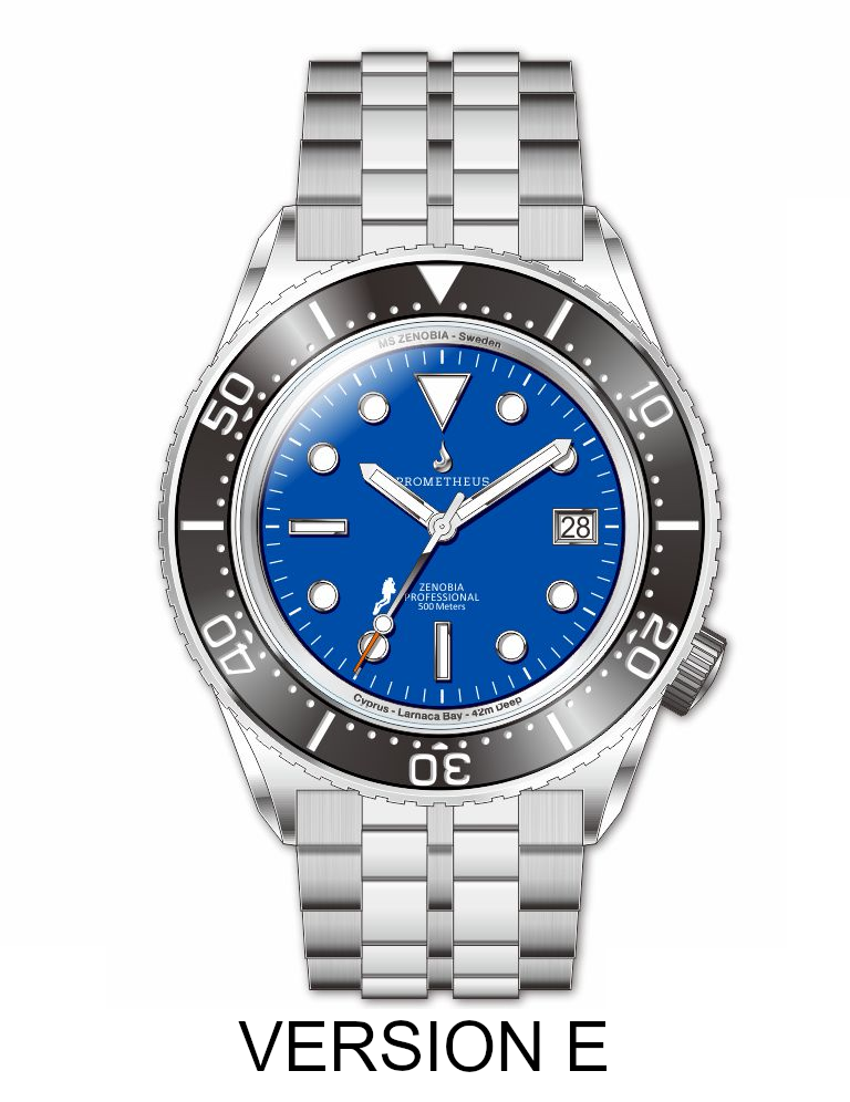 Prometheus Zenobia Blue Dial Date Version E PZENOBIAEBLUE