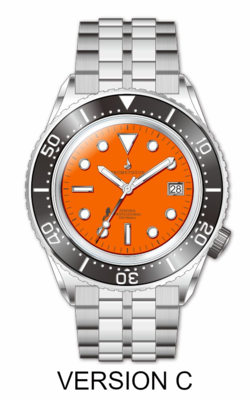 Prometheus Zenobia Orange Dial Date Version C Prometheus Zenobia Orange Dial Date Version C