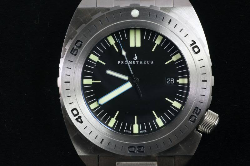 Swiss Made Prometheus Manta Ray Men’s Diver Watch Black Dial 1Y PMTMRB1Y
