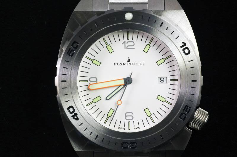 Swiss Made Prometheus Manta Ray Men’s Diver Watch White Dial 1L PMTMRW1L