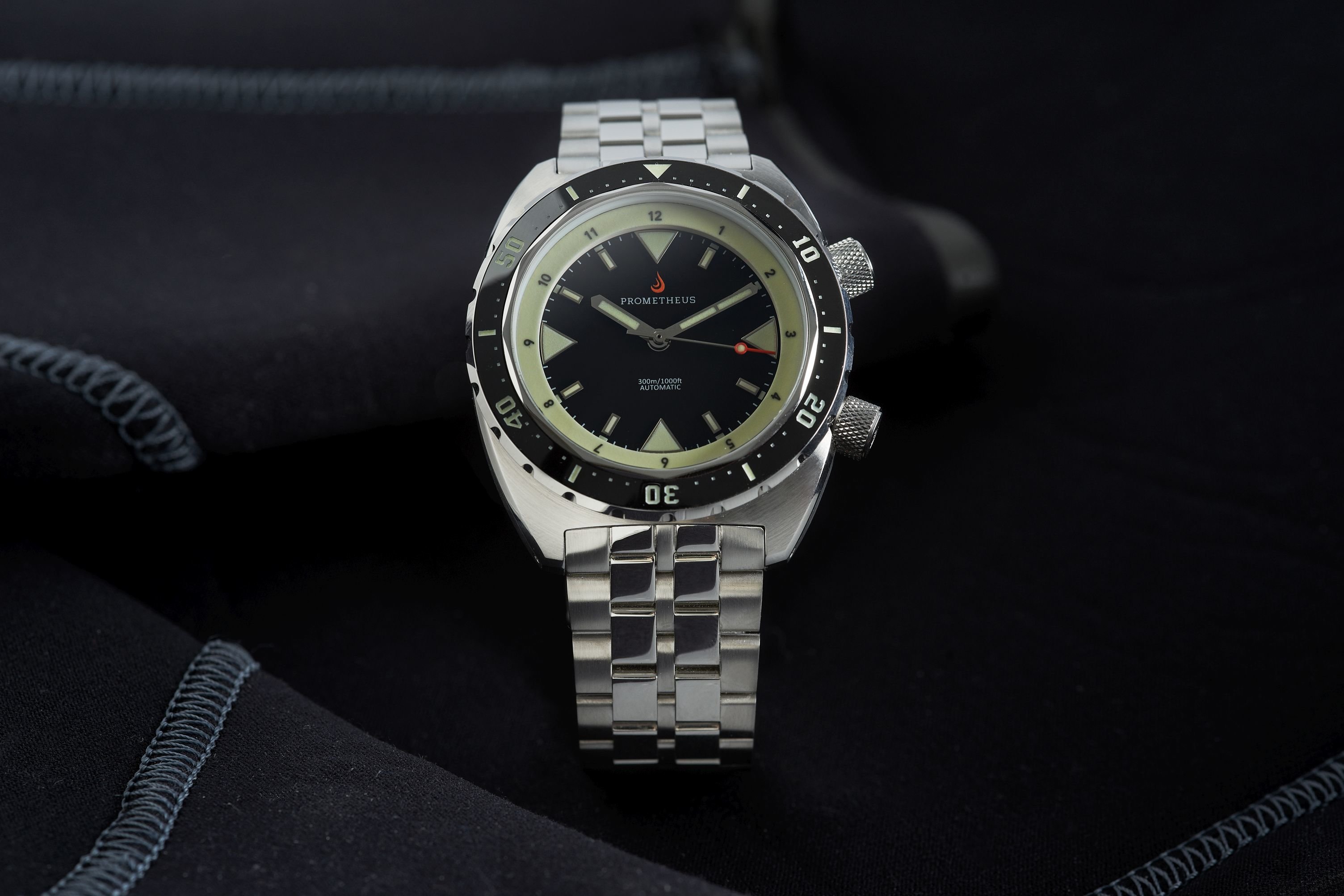 Pre-Order Prometheus Eagle Ray Version 5A1 Black Dial No Date C3X1 Superluminova