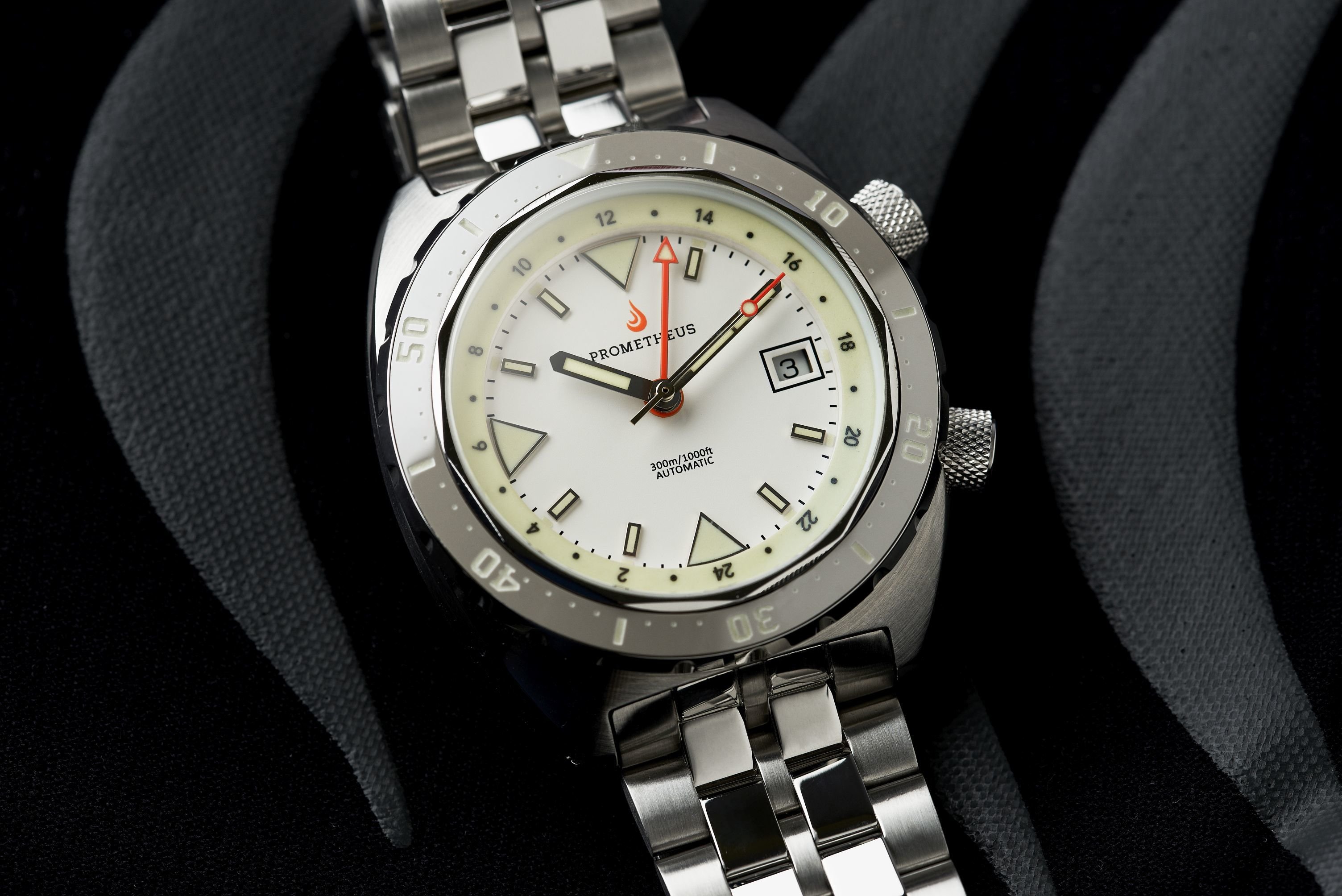 Pre-Order Prometheus Eagle Ray Version 4D ETA 2893-2 White Dial Date C3X1 Superluminova