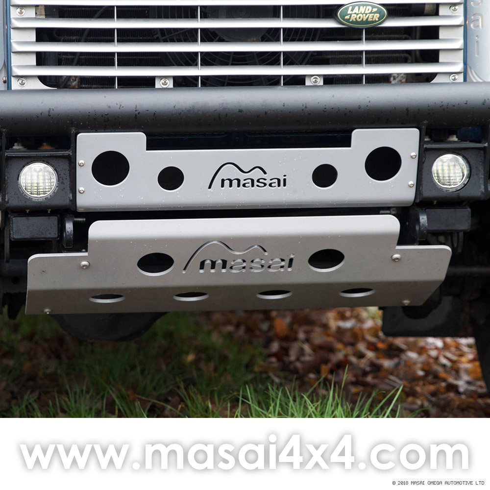 Tubular Bumper with LED DLR's for Land Rover Defender 90 / 110 (Masai Style)