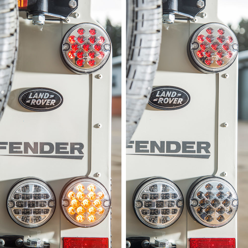 OS Clear Lenses - NAS style LED Lights Upgrade Kit for Land Rover Defender