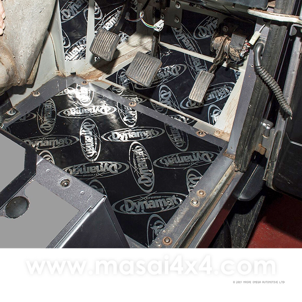 Dynamat Xtreme Sound Deadening Kit Foot Well For Defender Puma