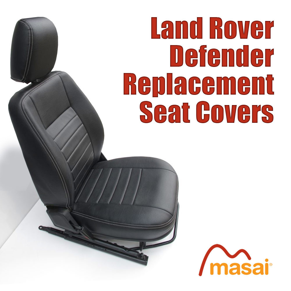 Front Seat Covers for Land Rover Defender TD5, 200TDI & 300TDI PAIR