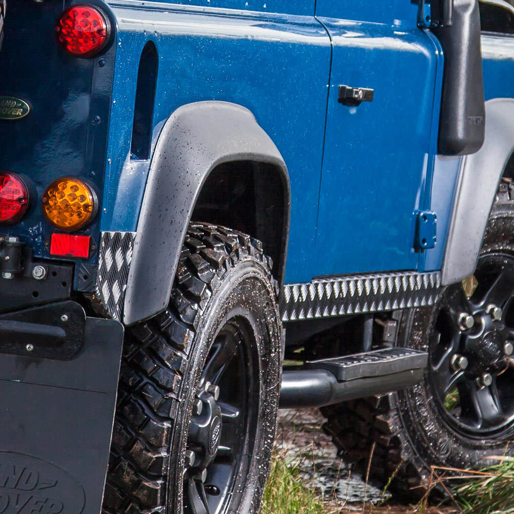 Side Sill Protectors – Aluminium Chequer Plate For Land Rover Defender ...