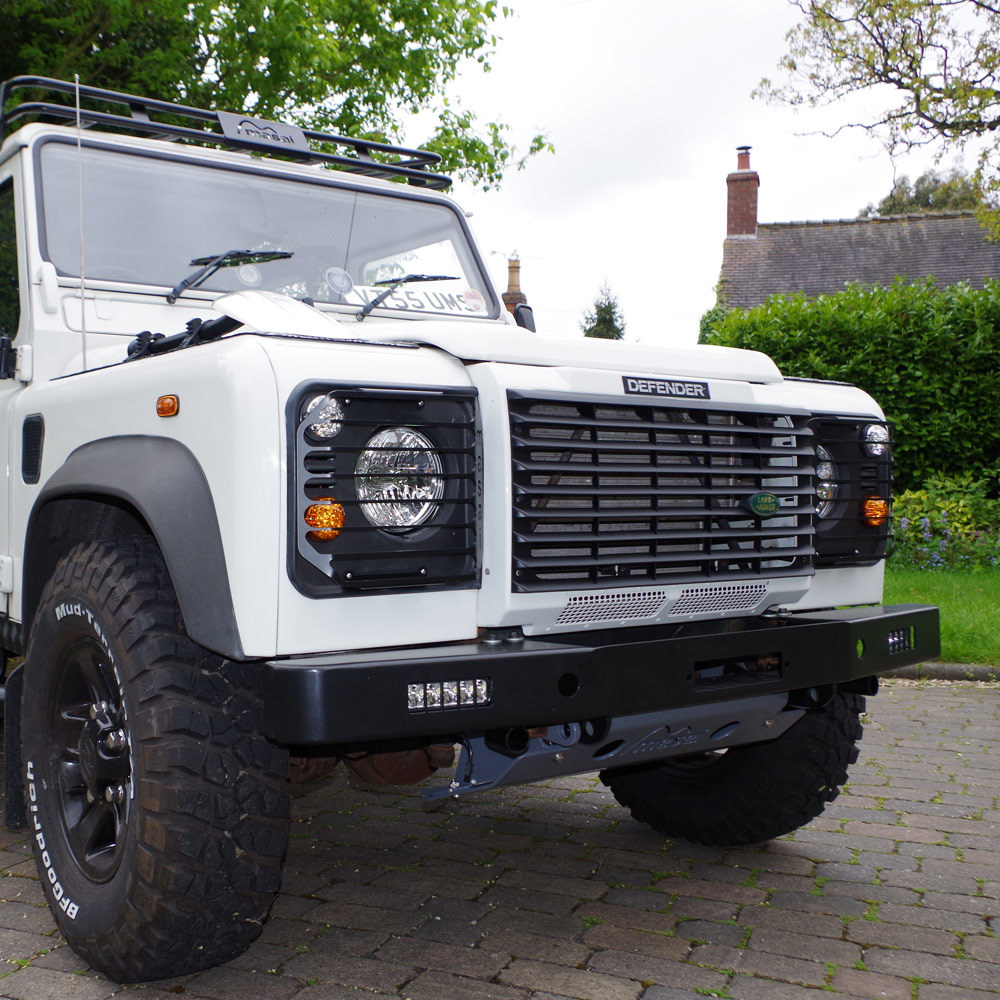 Masai Winch Bumper with LED lights for Land Rover Defender Mas-WB-LED-65