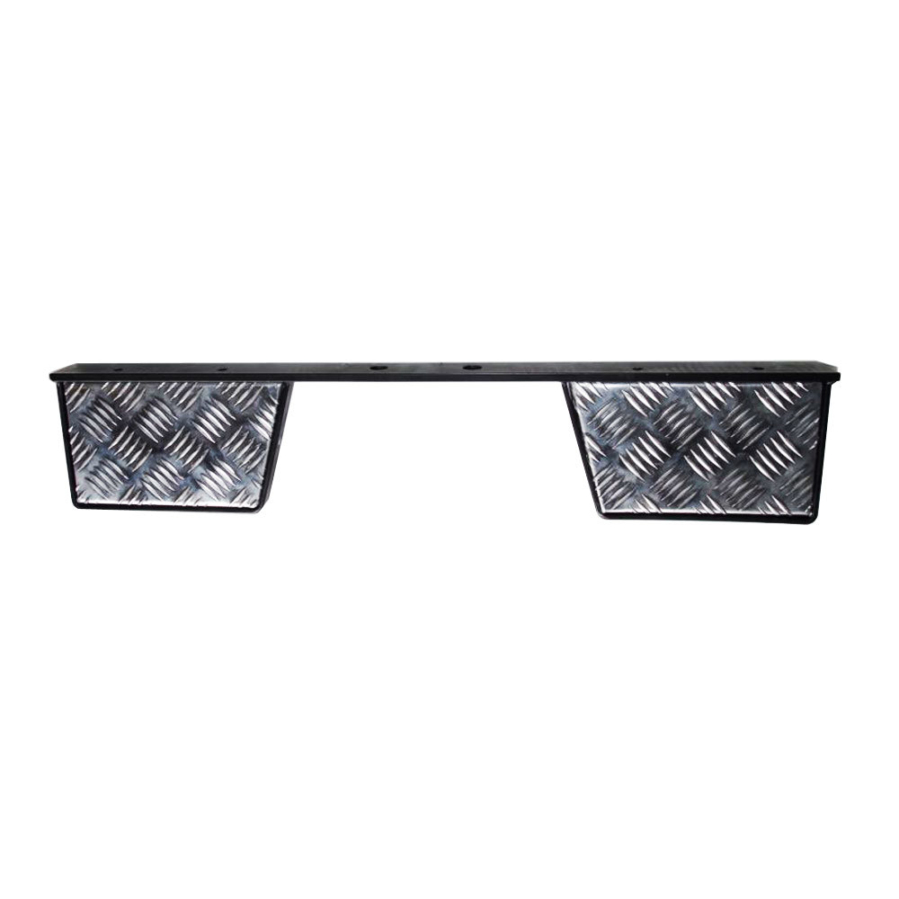 Twin Rear Step for Land Rover Defender - Chequer Plate Masai-OM172B-CHQ