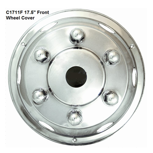 Pair Of 22.5 Inch Bolt-On Stainless Steel Front Wheel Liners - D5318 - Free Postage