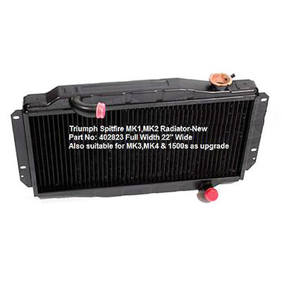 Triumph Spitfire Radiator - PN. RKC2117F Triumph Spitfire Radiator - PN. RKC2117F
