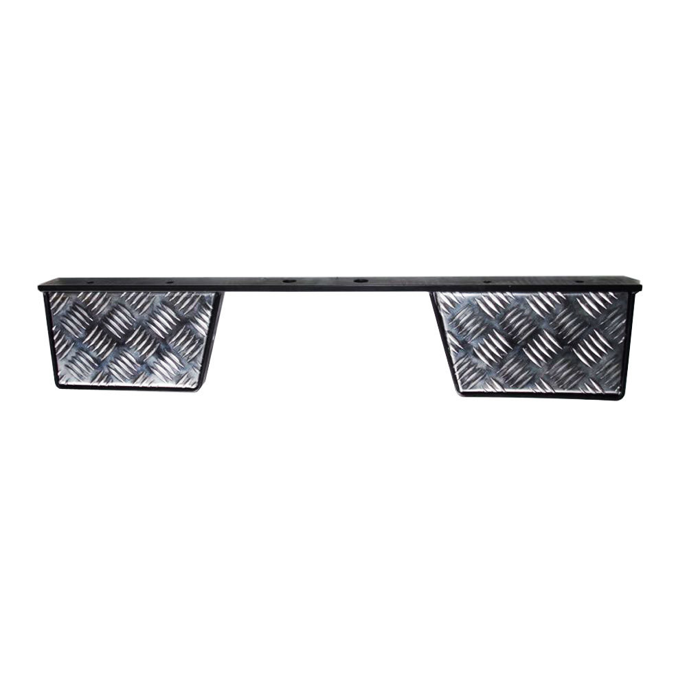 Twin Rear Step for Land Rover Defender - Chequer Plate Twin Rear Step for Land Rover Defender - Chequer Plate
