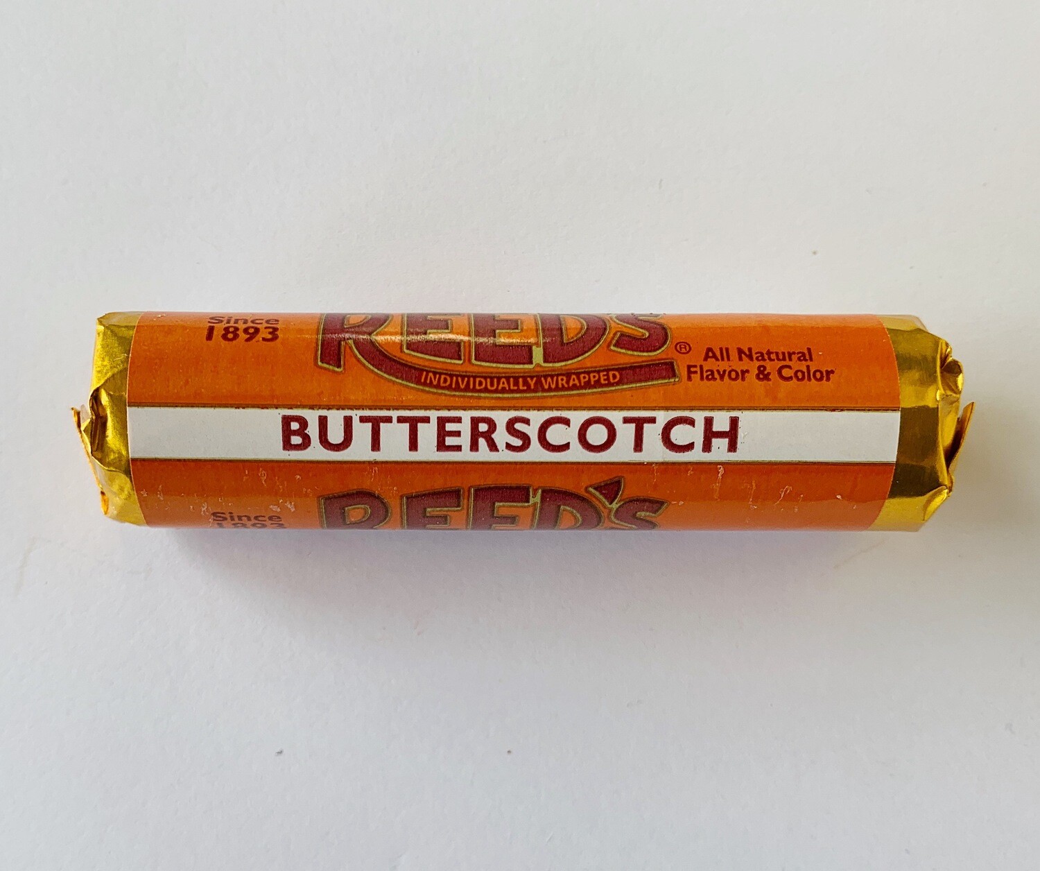 Reed's Butterscotch Hard Candy Rolls Reed's Butterscotch Hard Candy Rolls