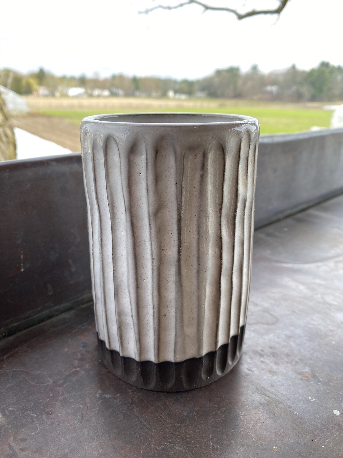 Sea Changes Ceramics | White Vase/Tumbler| item i139 Sea Changes Ceramics | White Vase/Tumbler| item i139