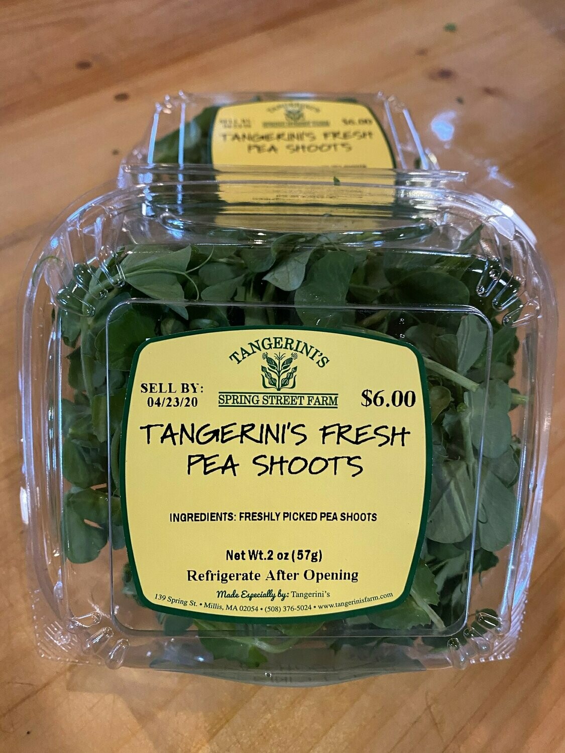 Fresh Pea Shoots | Tangerini’s Own Fresh Pea Shoots | Tangerini’s Own
