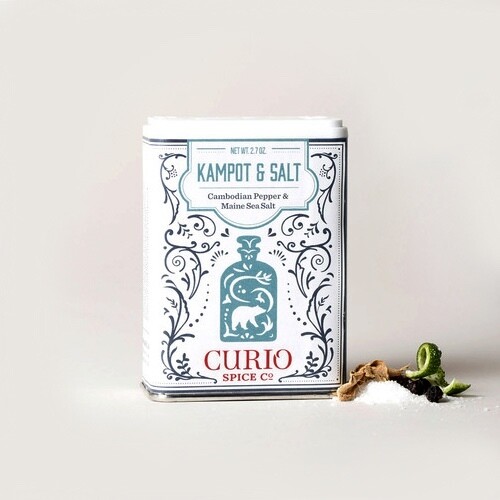 Curio Kampot & Salt - Cambodian Black Pepper & Maine Sea Salt Curio Kampot & Salt - Cambodian Black Pepper & Maine Sea Salt
