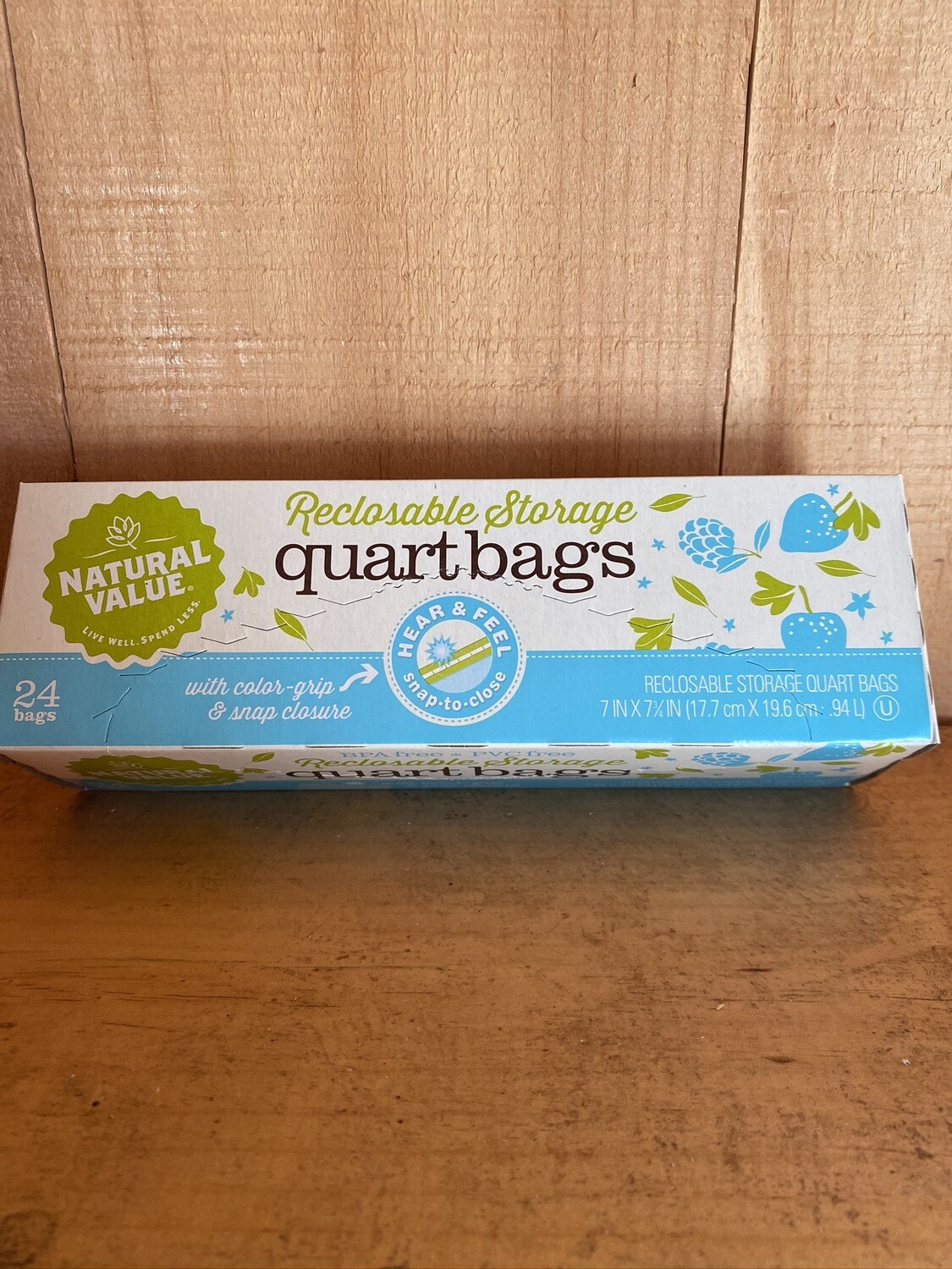 Reclosable Storage Bags | Quart | 24ct Reclosable Storage Bags | Quart | 24ct