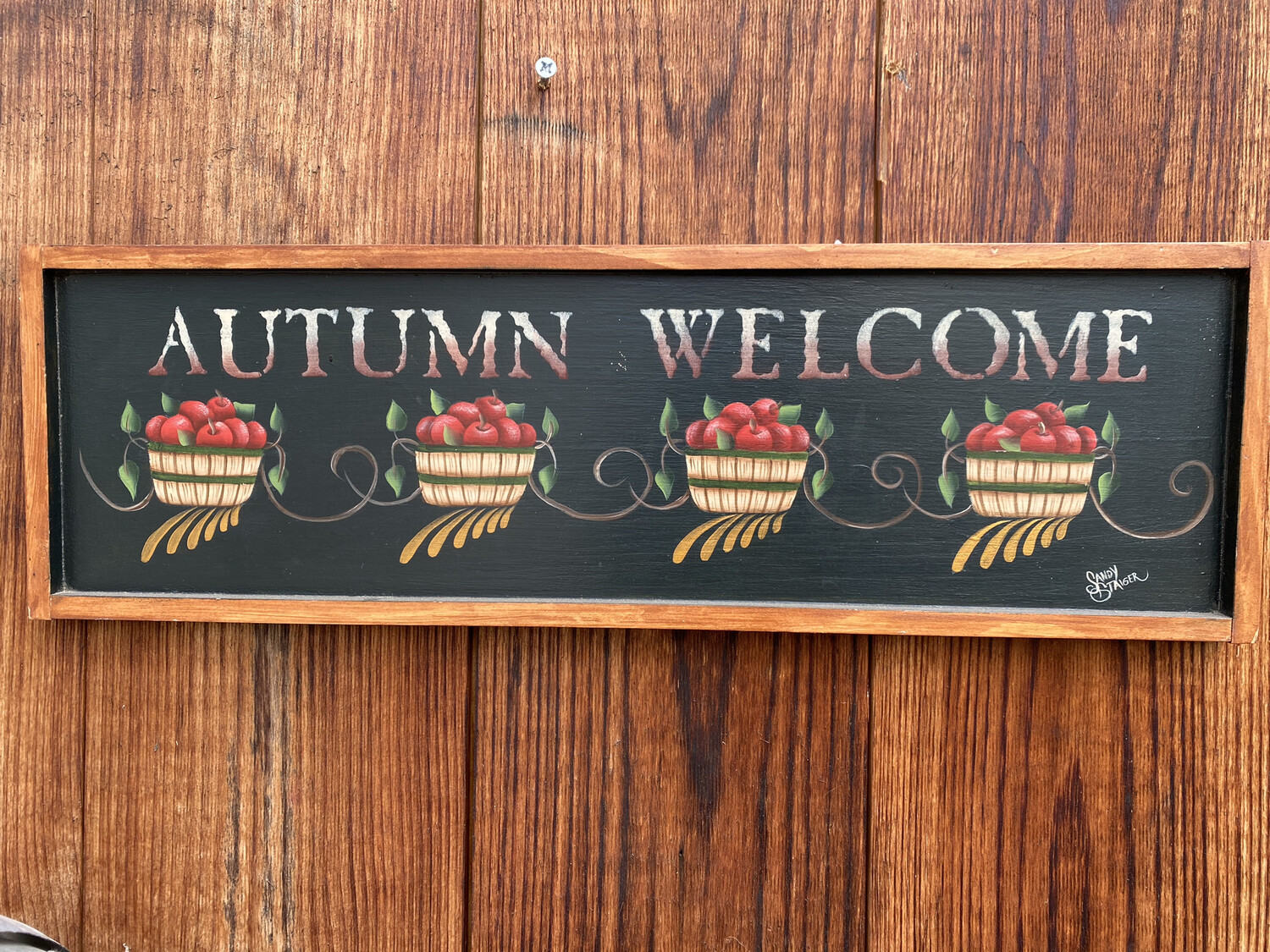 Autumn Welcome Wallhanging | Finely Finished by Sandra Staiger Autumn Welcome Wallhanging | Finely Finished by Sandra Staiger