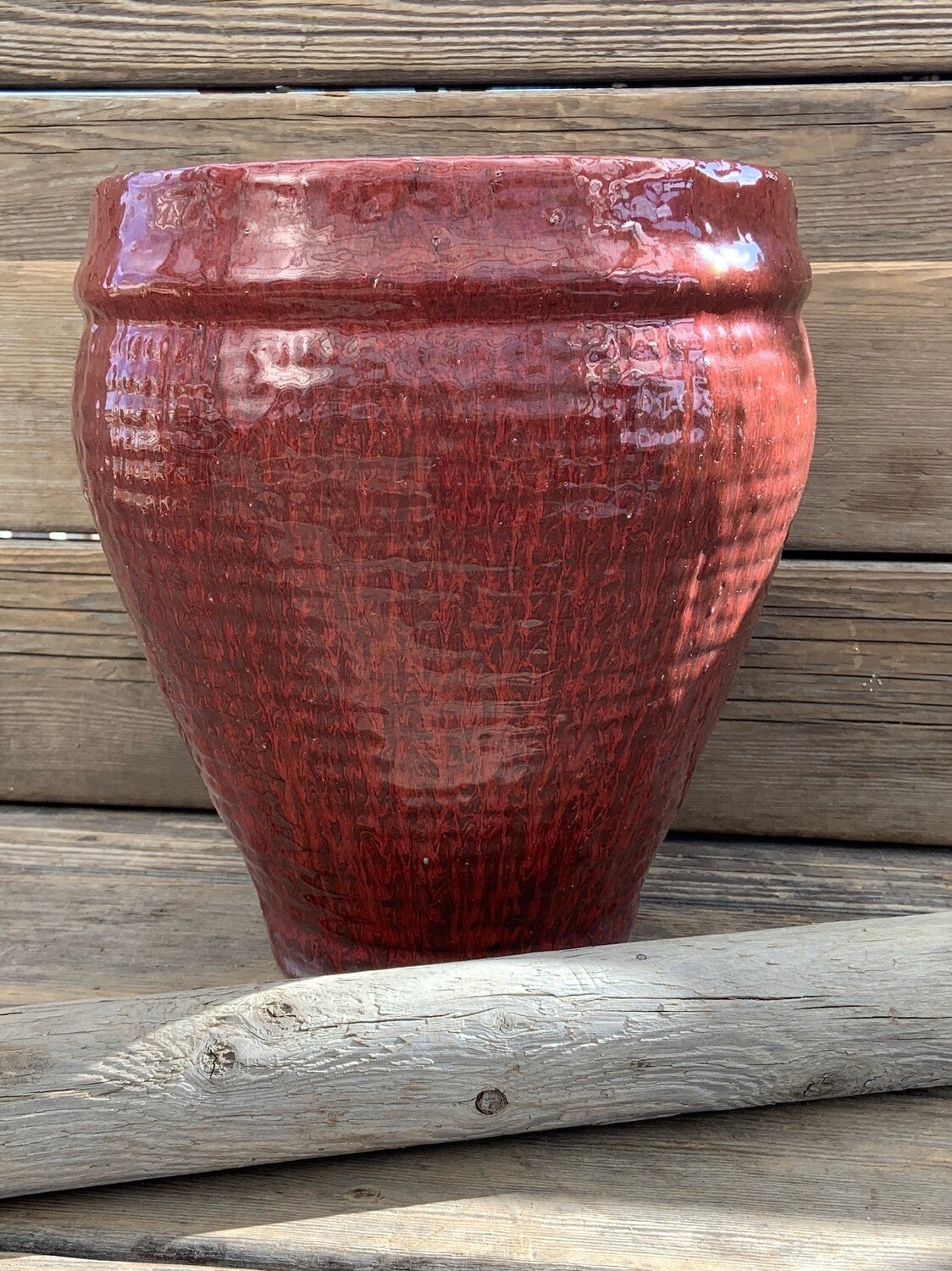 Greenhouse Pot | Textured Red Urn | 12 Greenhouse Pot | Textured Red Urn | 12