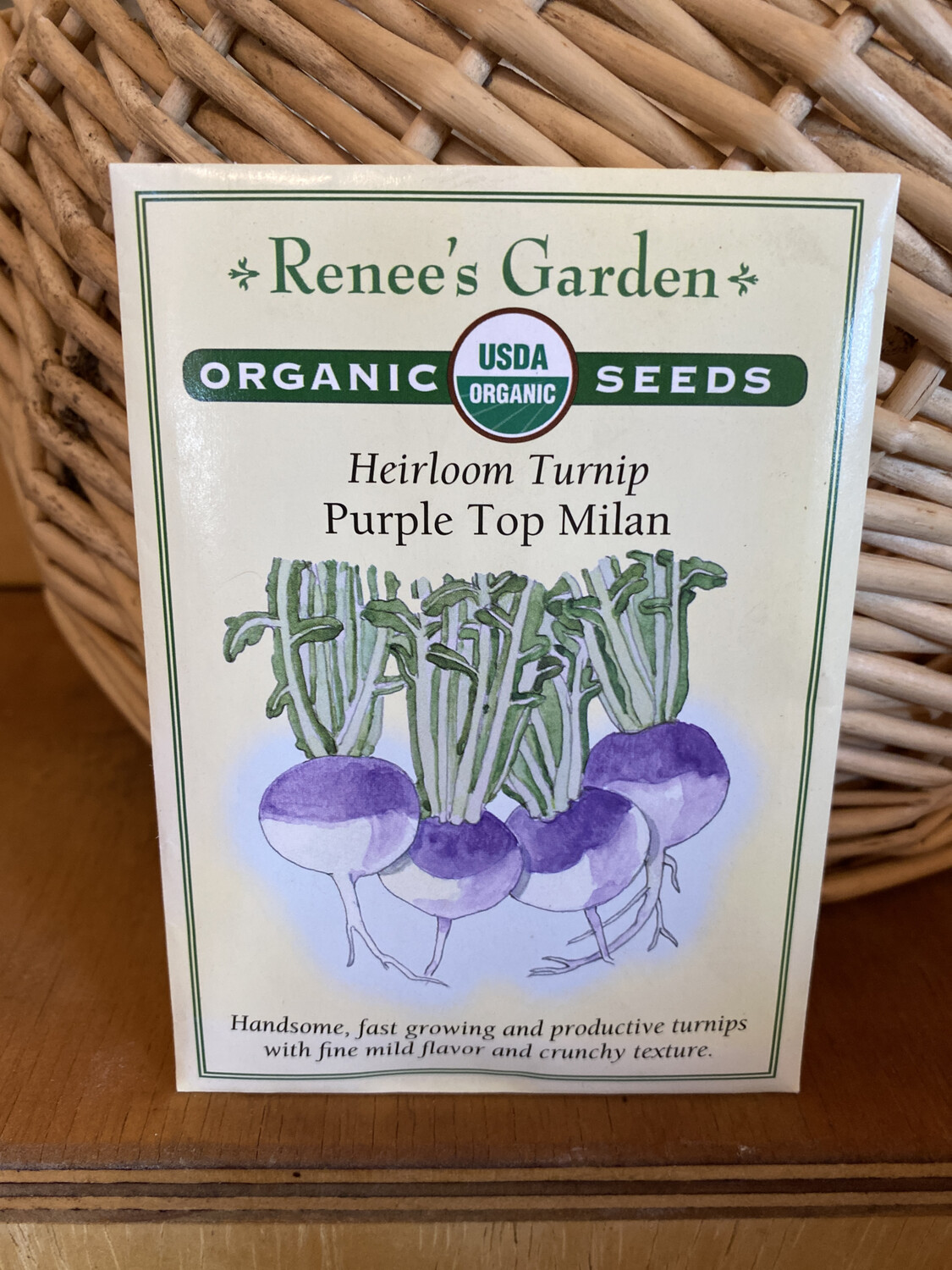 Heirloom Turnip Purple Top Milan | Renee’s Garden Seed Pack | Past Year’s Seeds | Reduced Price Heirloom Turnip Purple Top Milan | Renee’s Garden Seed Pack | Past Year’s Seeds | Reduced Price