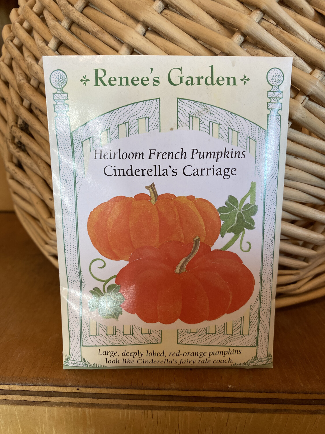 Heirloom French Pumpkins Cinderella’s Carriage | Renee’s Garden Seed Pack | Past Year’s Seeds | Reduced Price Heirloom French Pumpkins Cinderella’s Carriage | Renee’s Garden Seed Pack | Past Year’s Seeds | Reduced Price